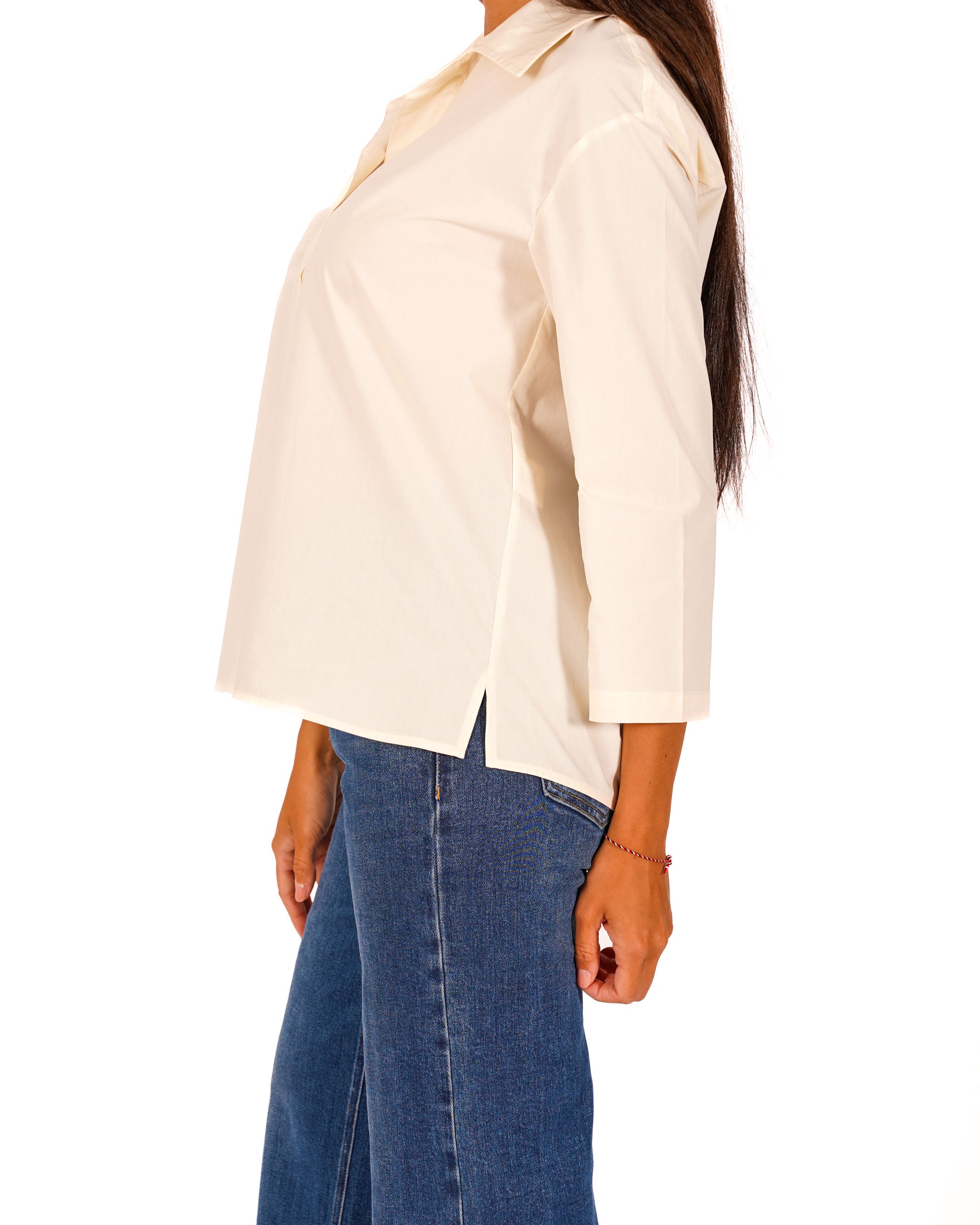 Blusa in cotone manica 3/4 - Soave