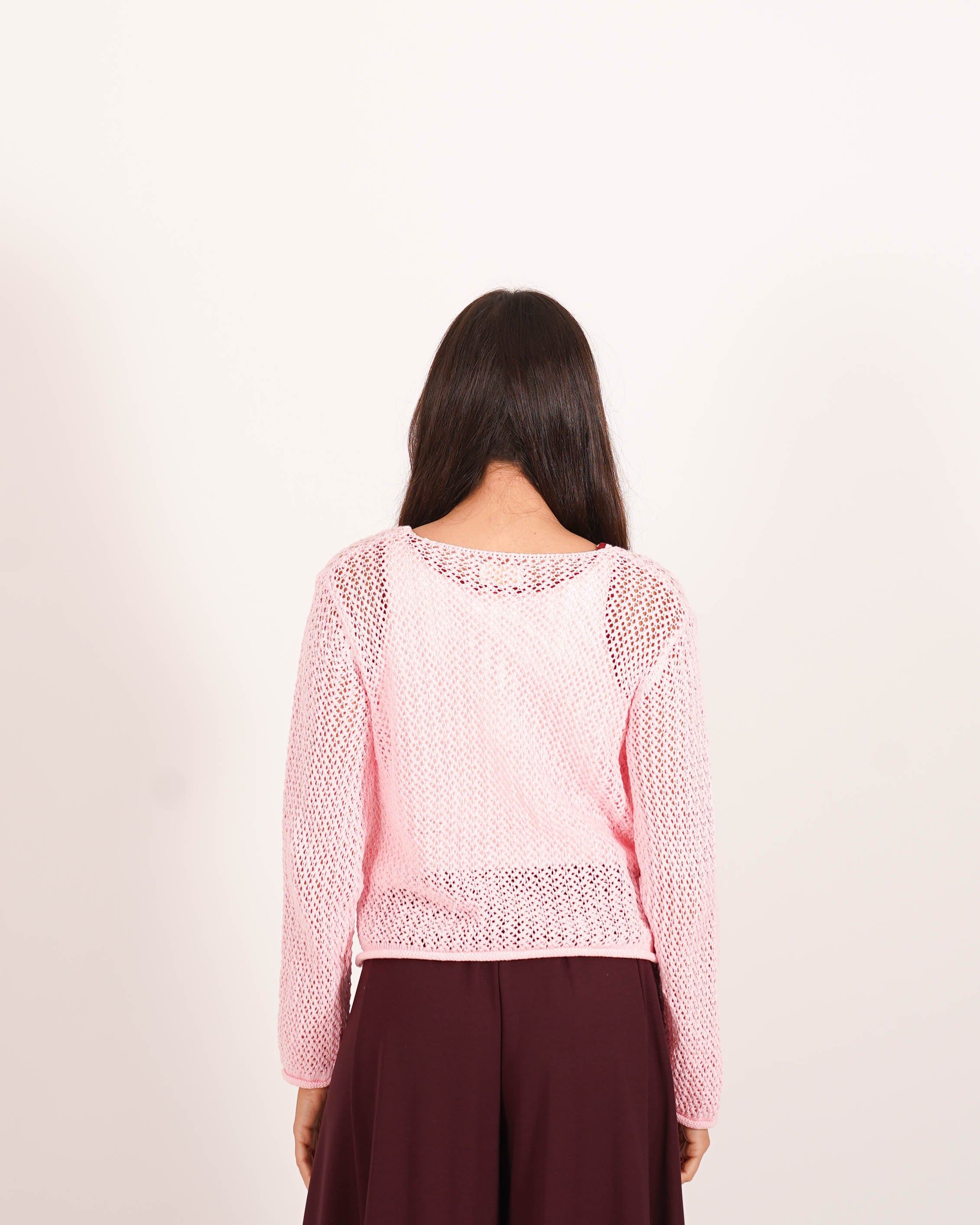 Cardigan in filo di cotone con bottoni oro e tasche frontali - Canarino