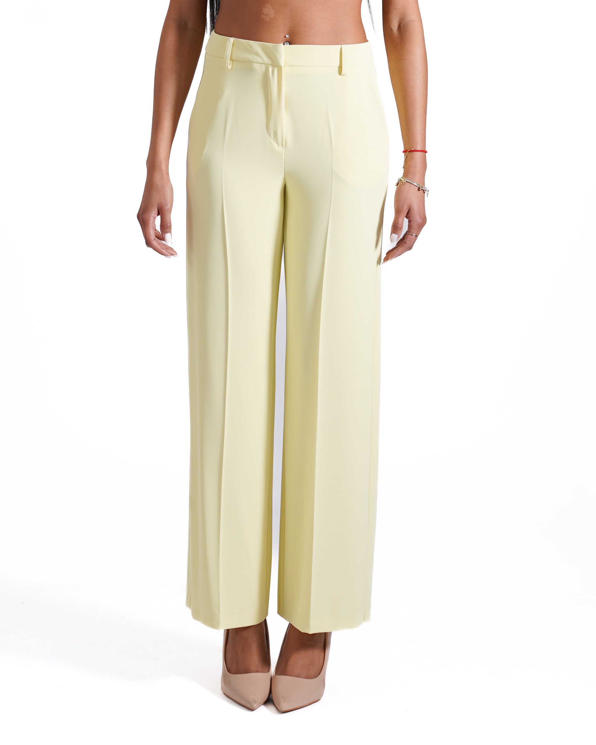 Pantaloni in tessuto fluido gamba larga - Sulmona