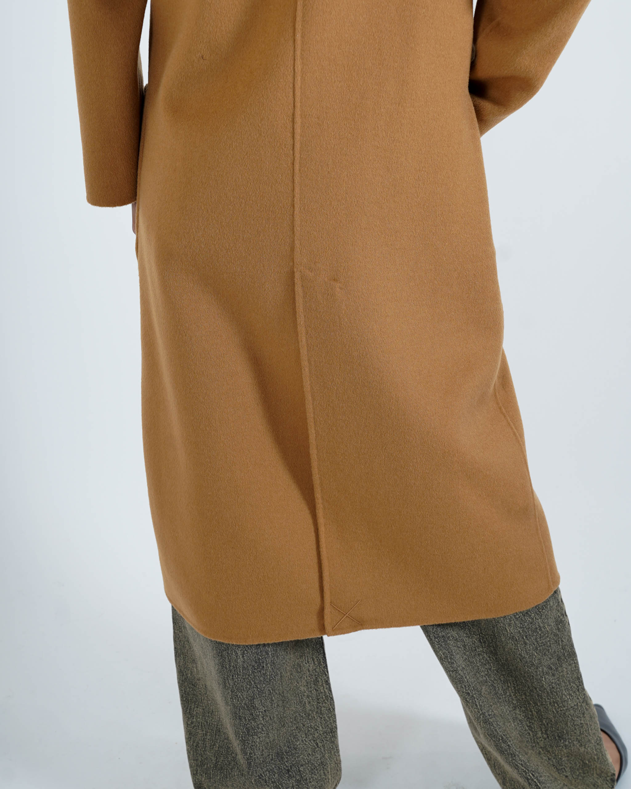 Cappotto lungo doppio petto in misto lana - Enola