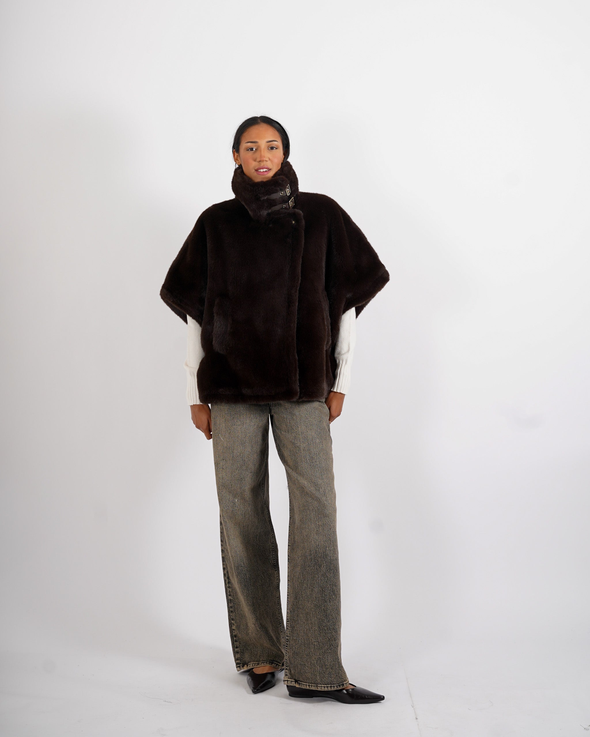 Gilet in eco fur - Palude