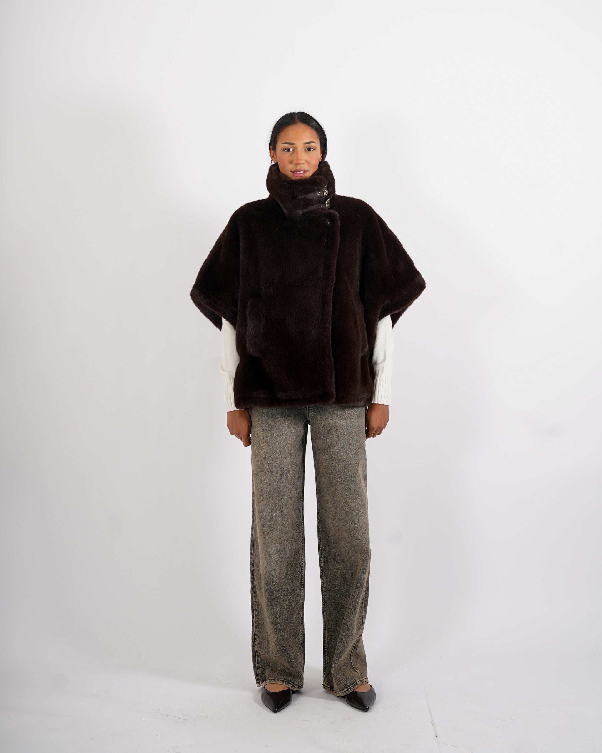 Gilet in eco fur - Palude