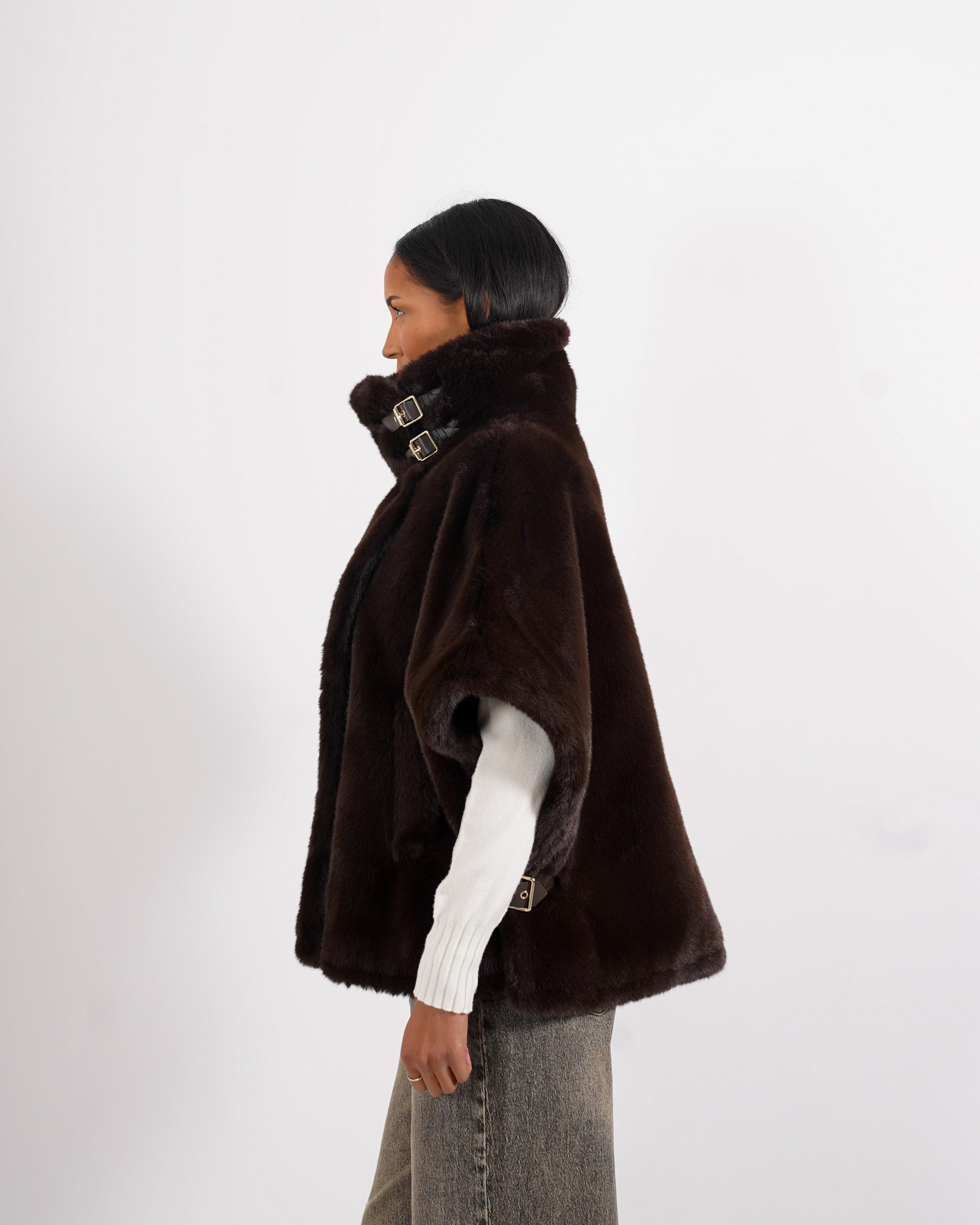 Gilet in eco fur - Palude