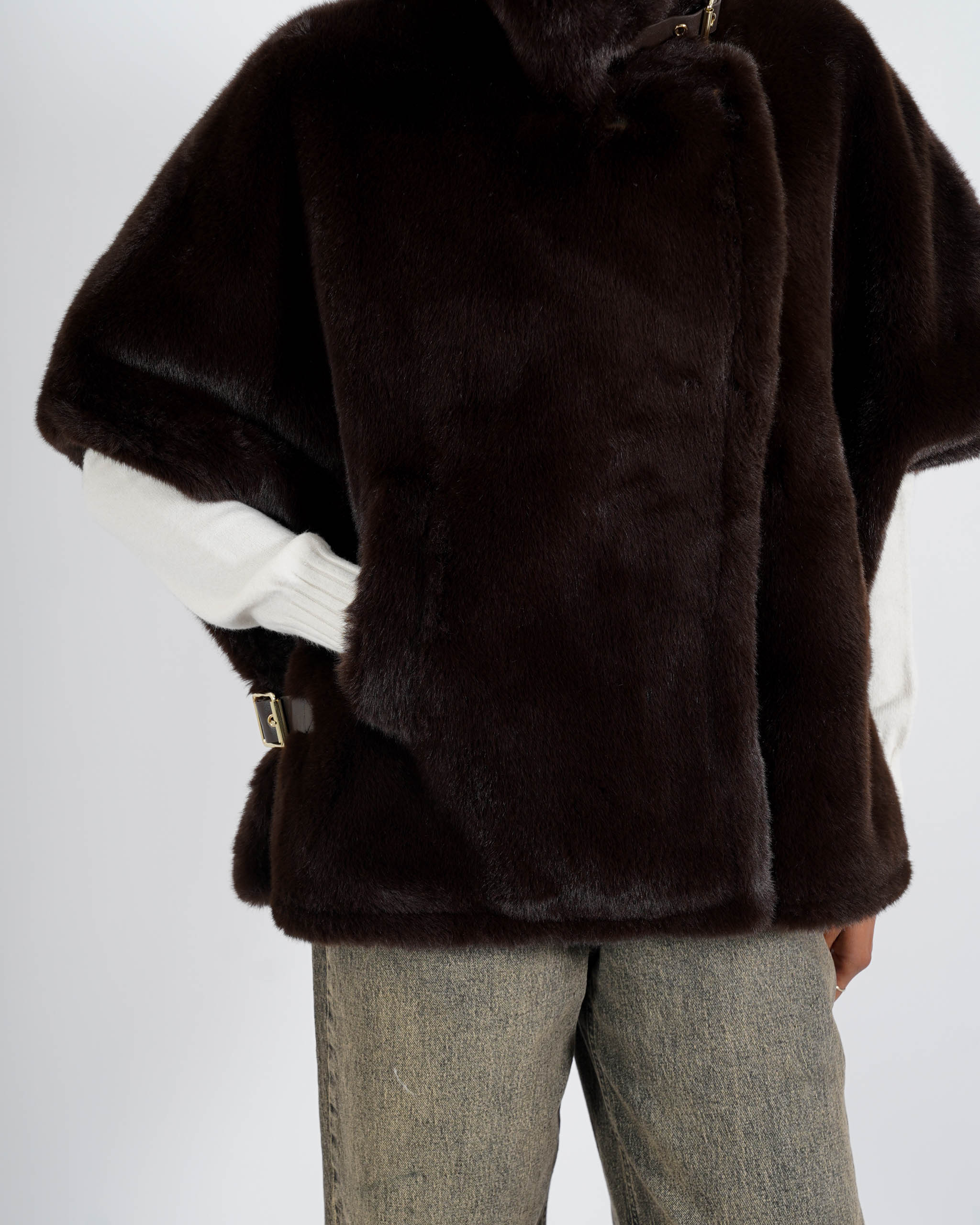 Gilet in eco fur - Palude