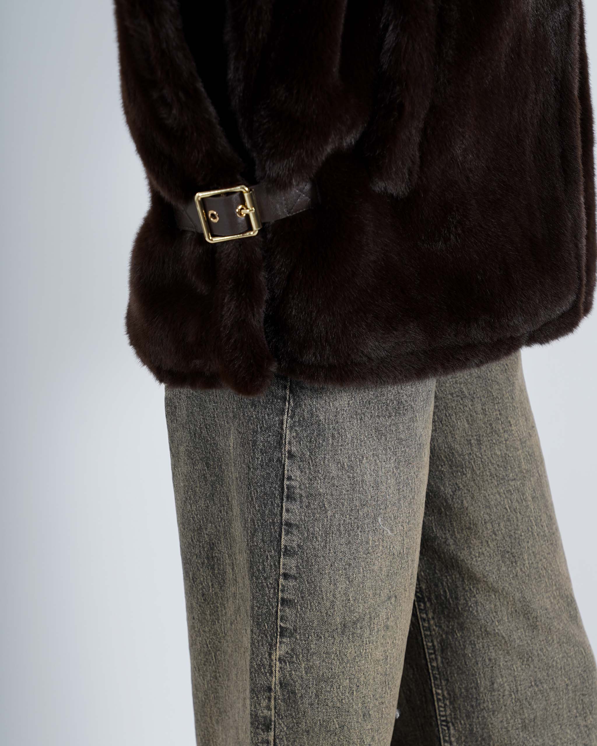 Gilet in eco fur - Palude