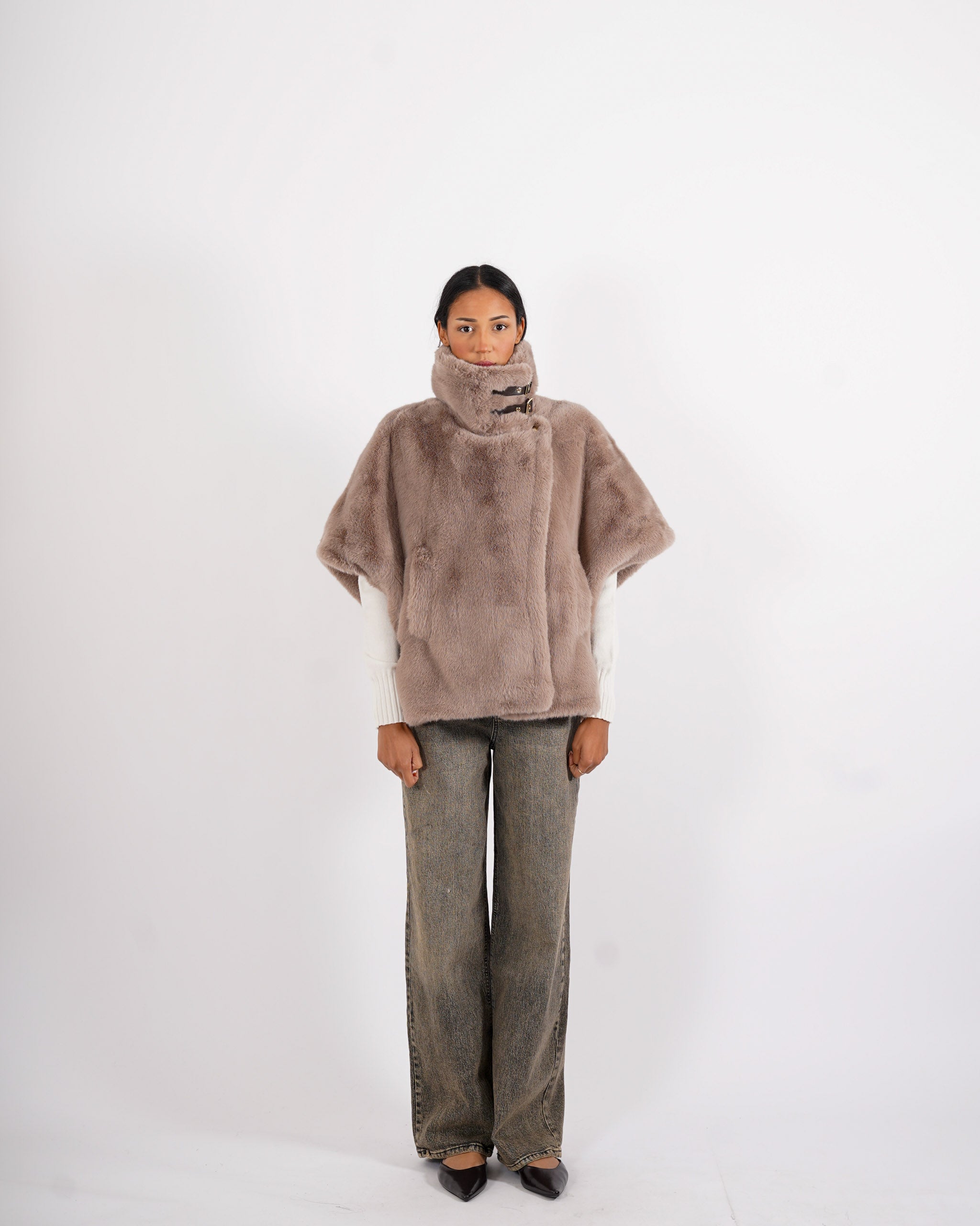 Gilet in eco fur - Palude