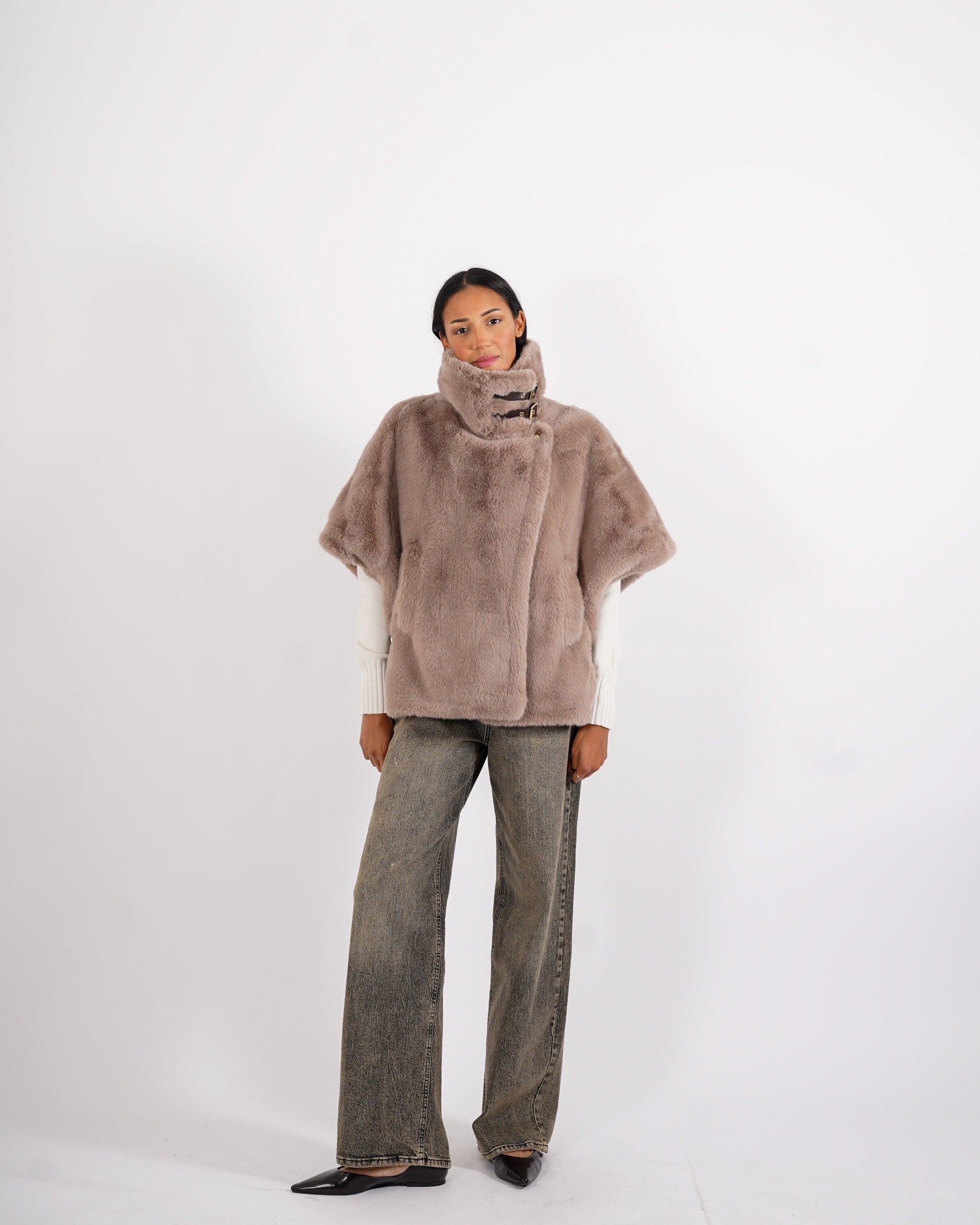Gilet in eco fur - Palude