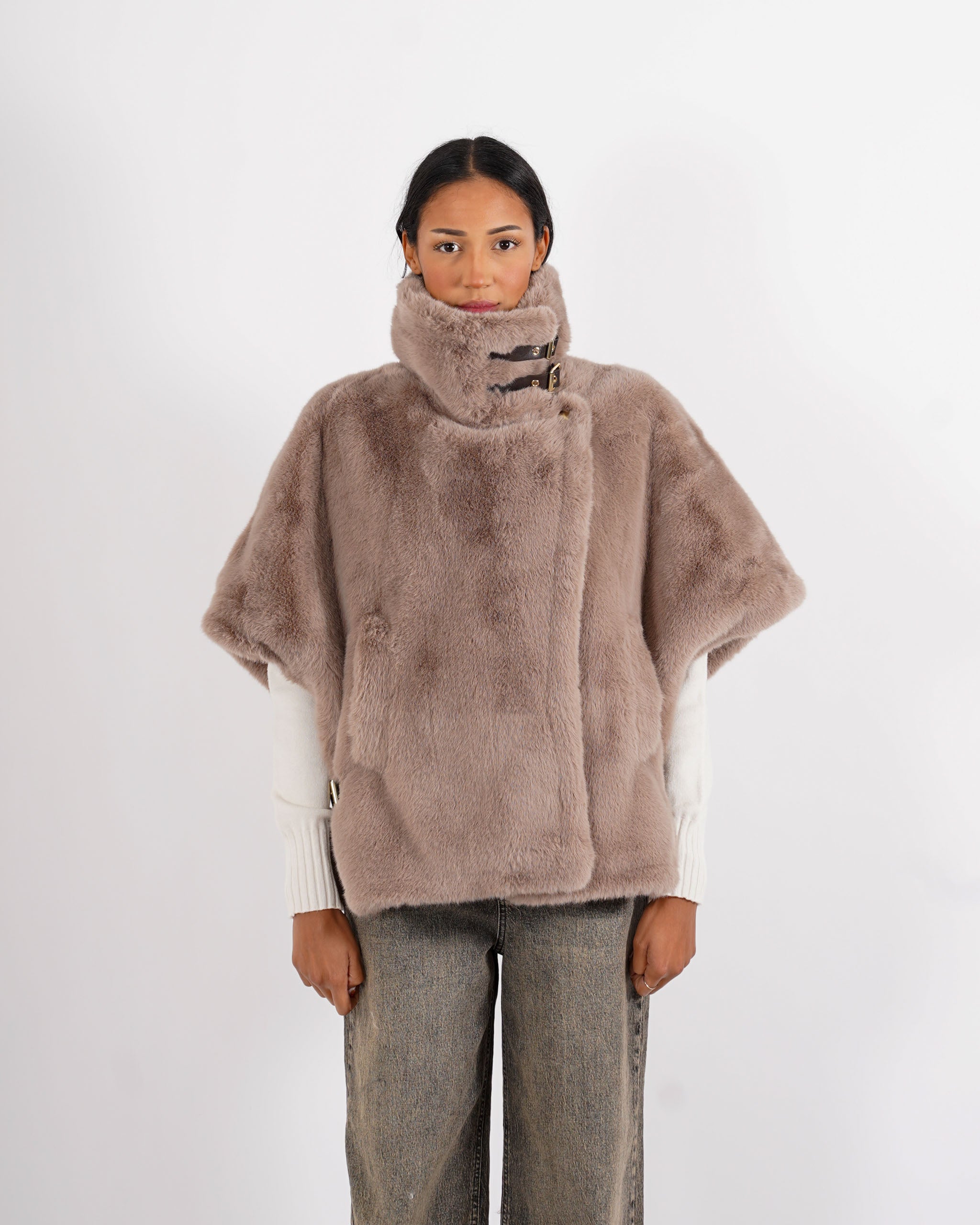 Gilet in eco fur - Palude
