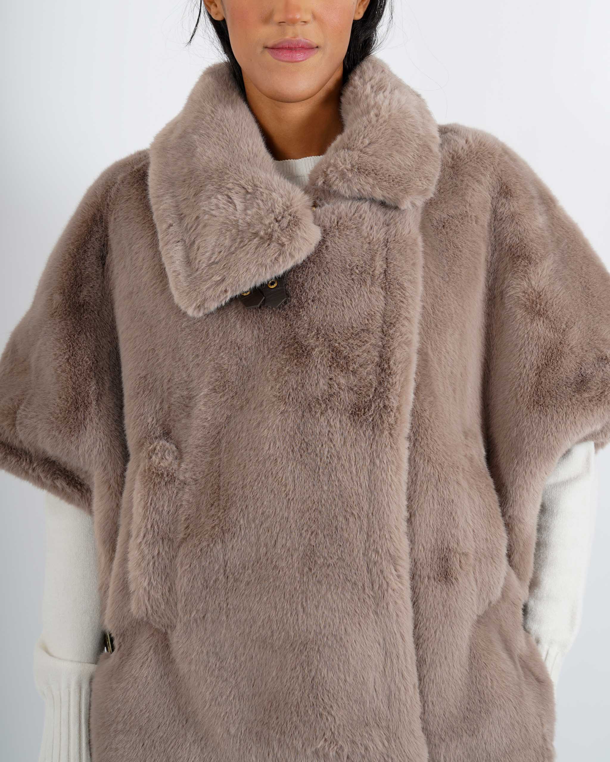 Gilet in eco fur - Palude