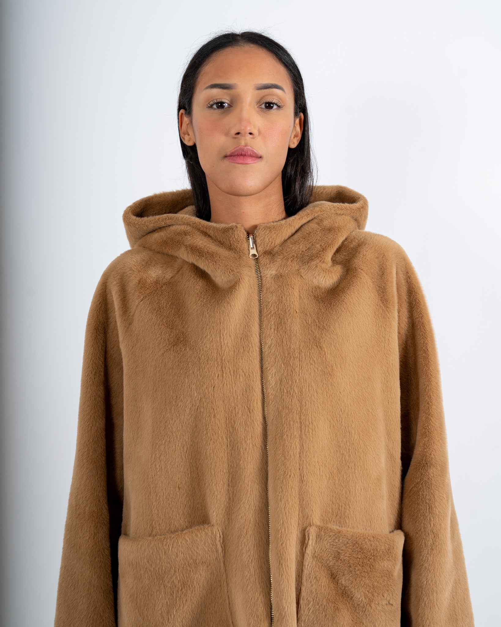 Ecomontone reversibile con cappuccio e tasche - Melma