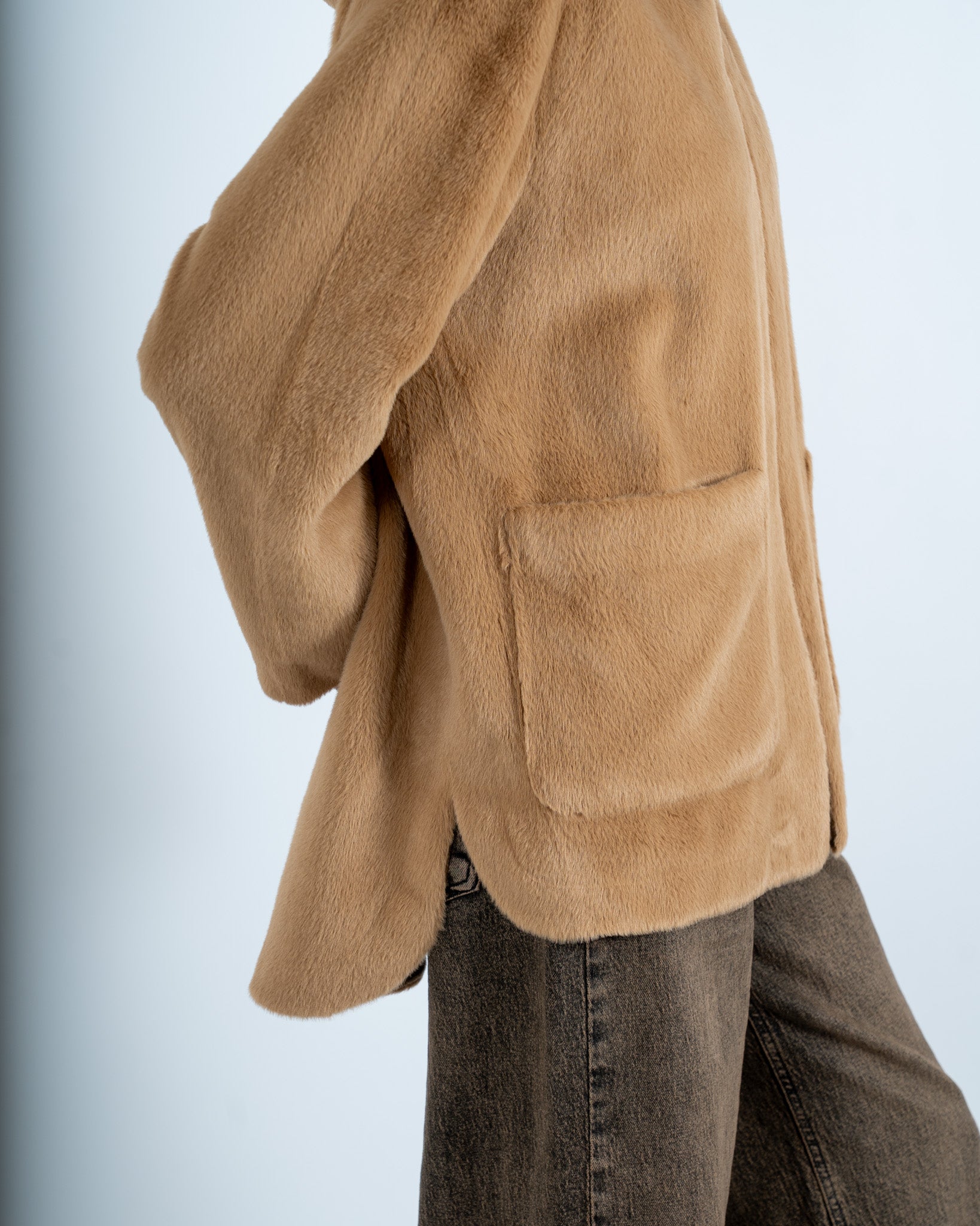 Ecomontone reversibile con cappuccio e tasche - Melma
