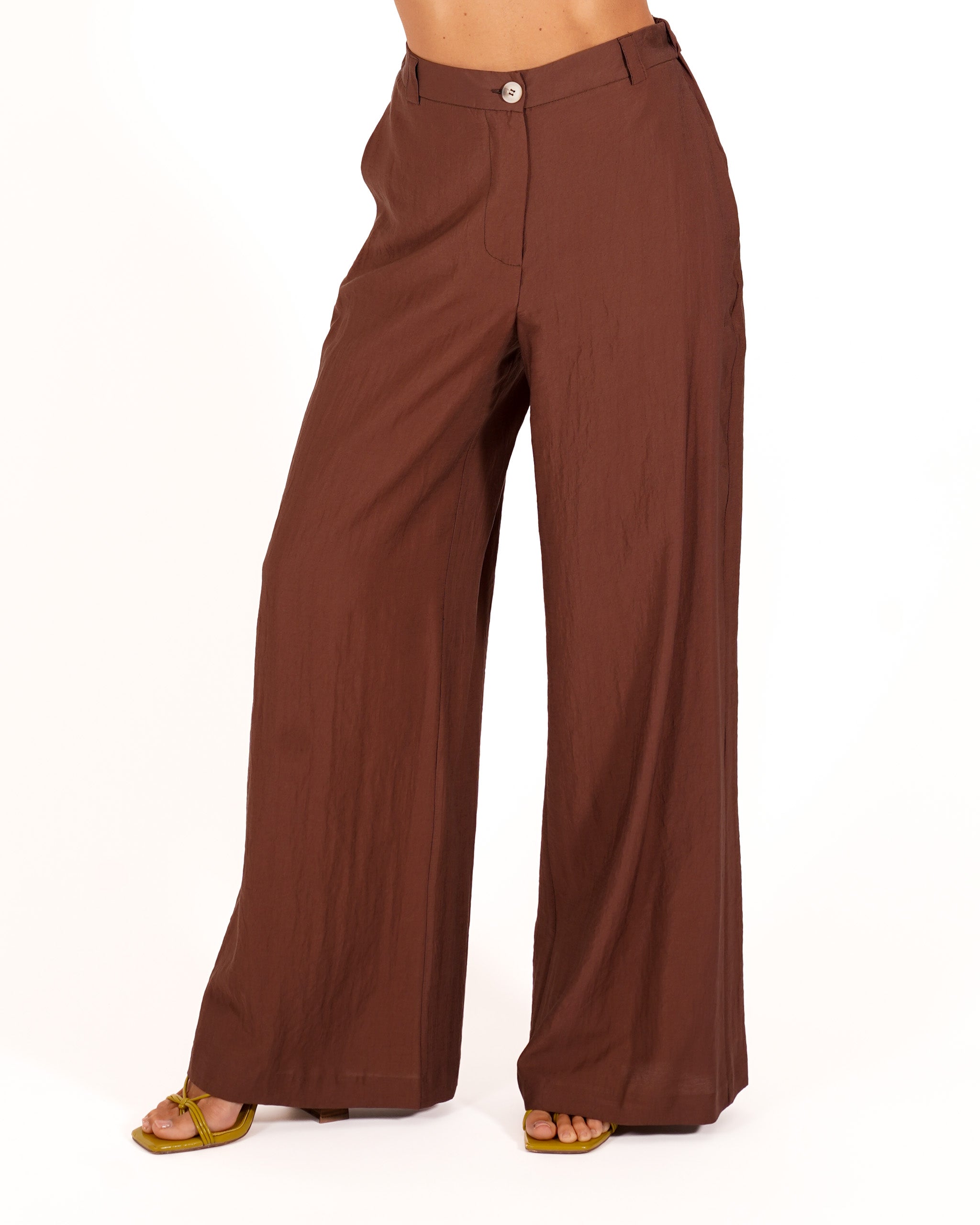 Coordinato gilet e pantaloni in ecofibra - Layla