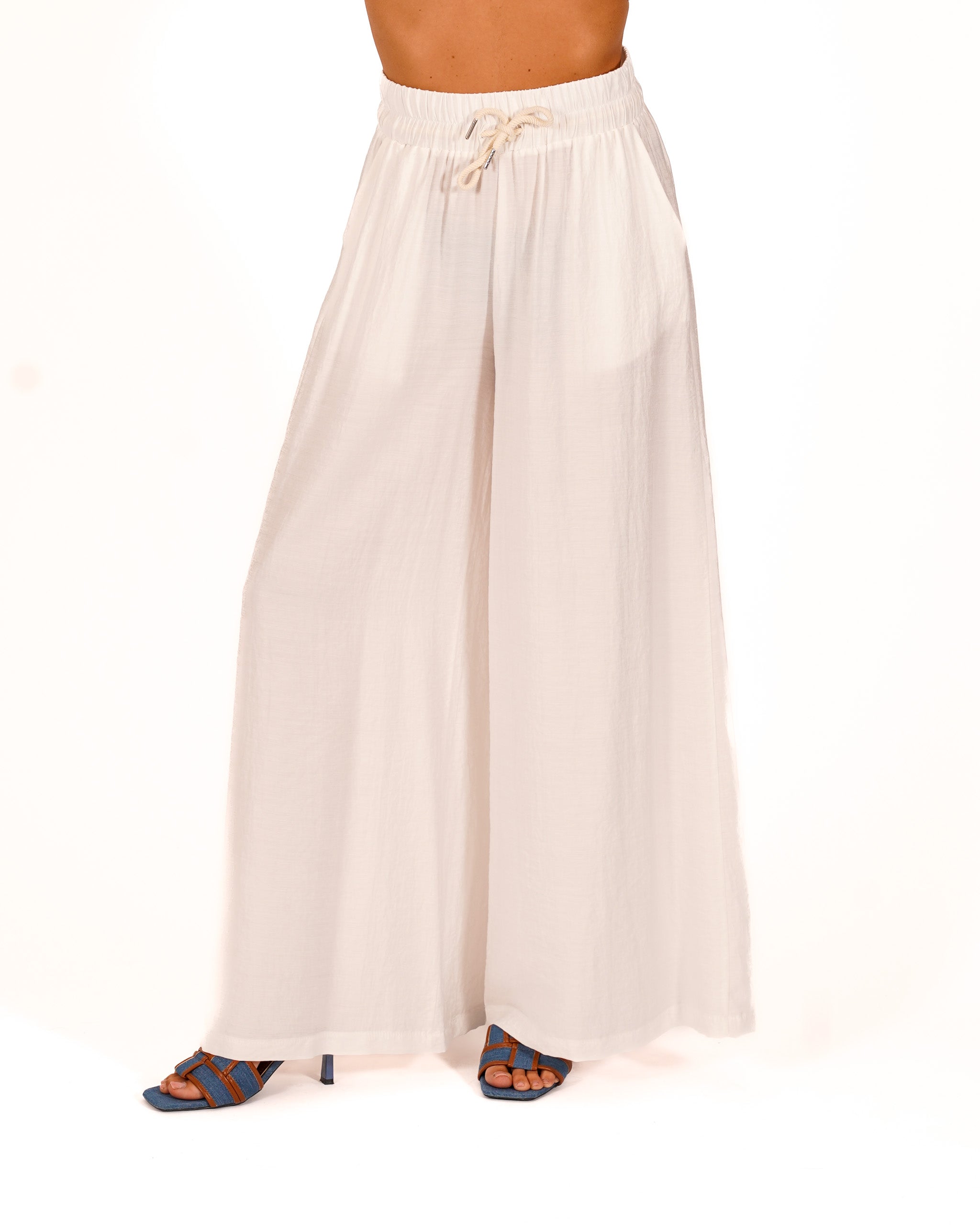 Pantaloni con coulisse e tasche - Kisha