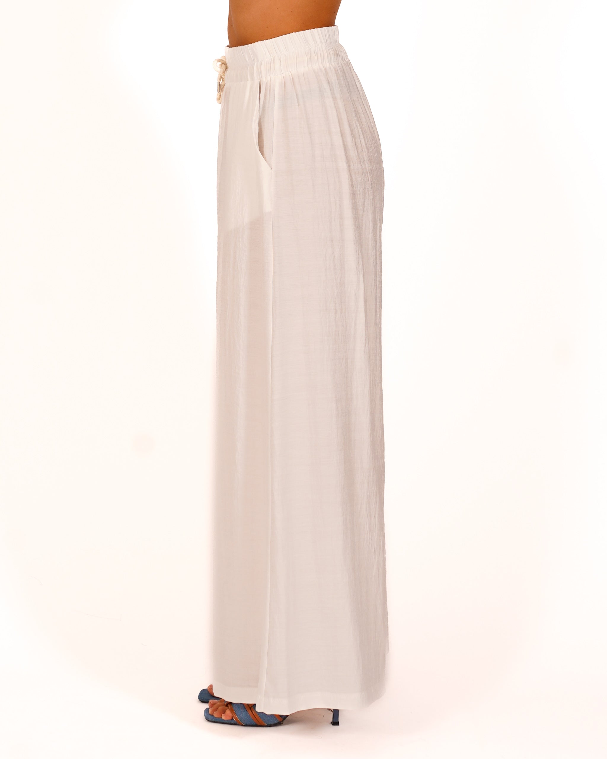 Pantaloni con coulisse e tasche - Kisha