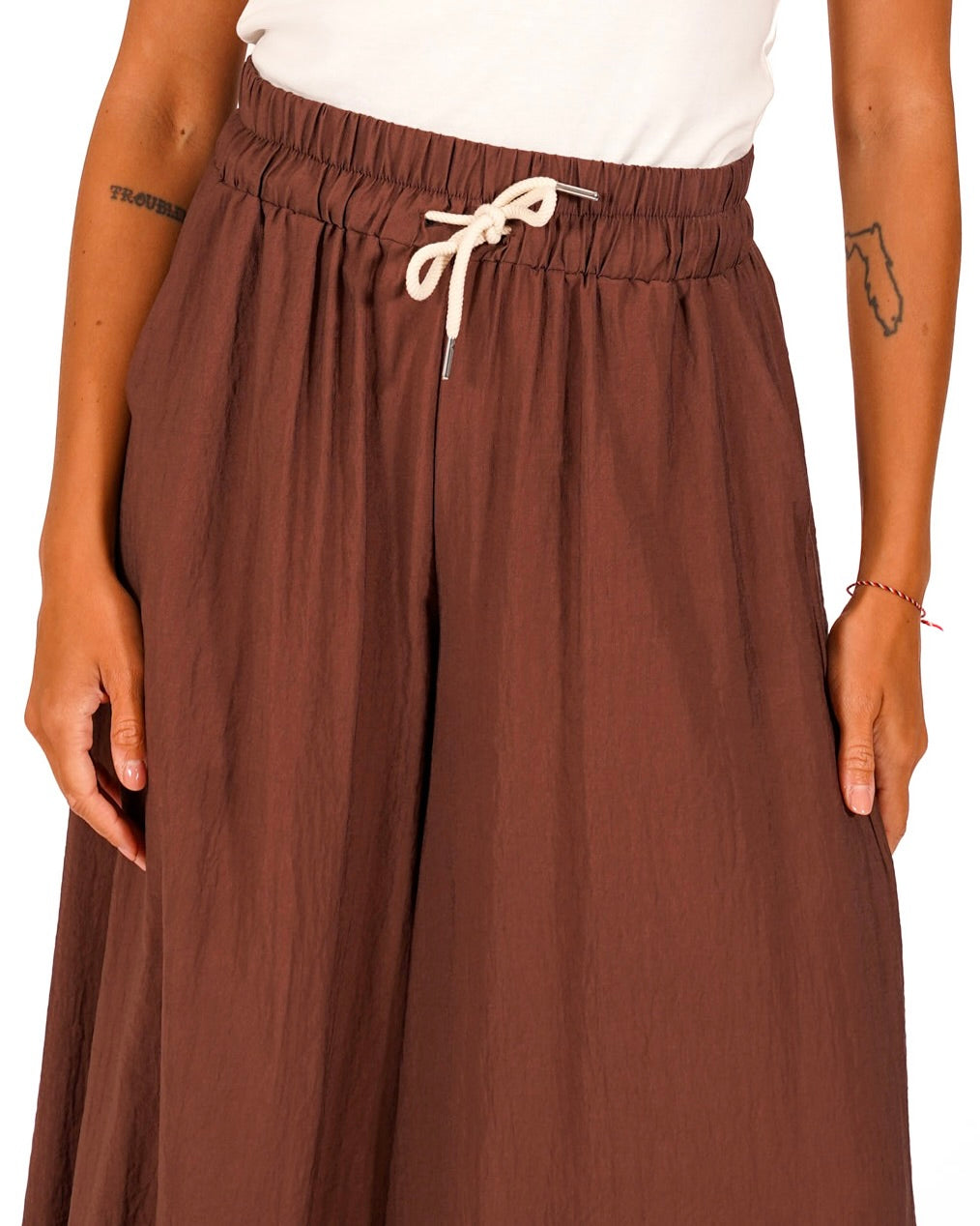 Pantaloni con coulisse e tasche - Kisha