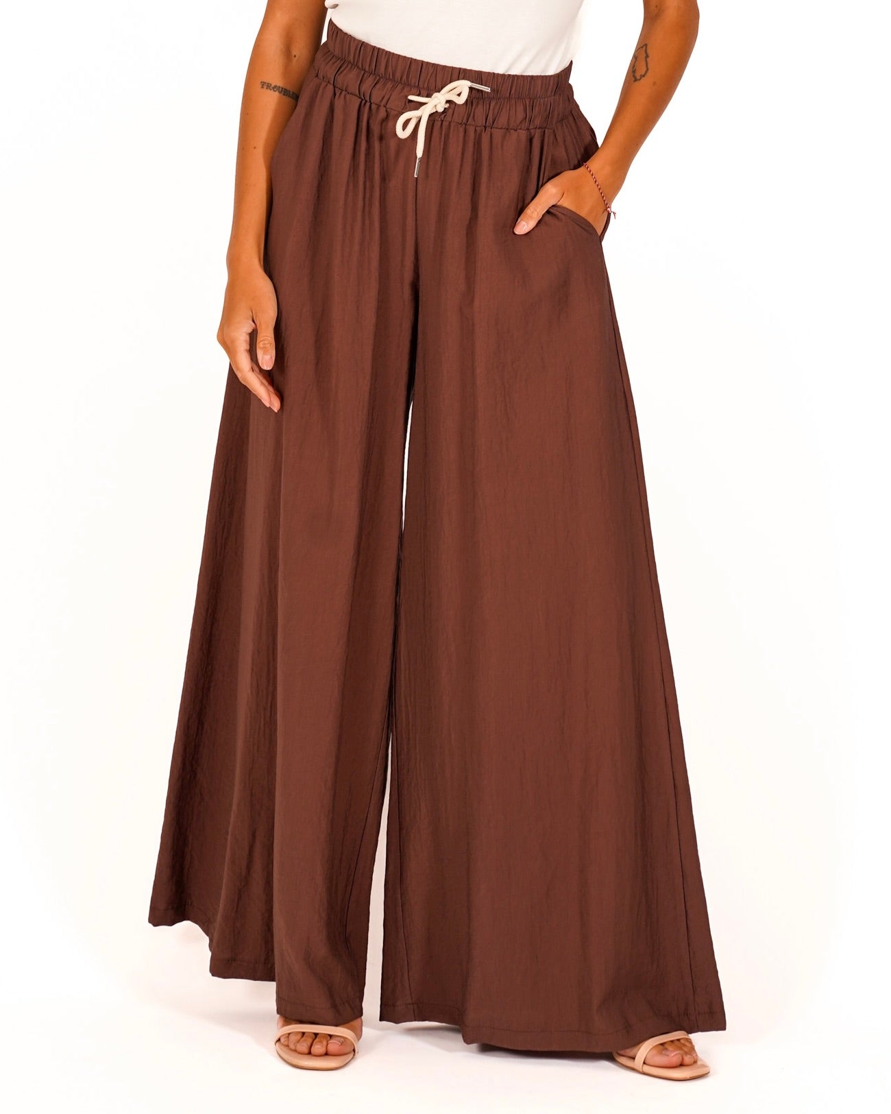 Pantaloni con coulisse e tasche - Kisha