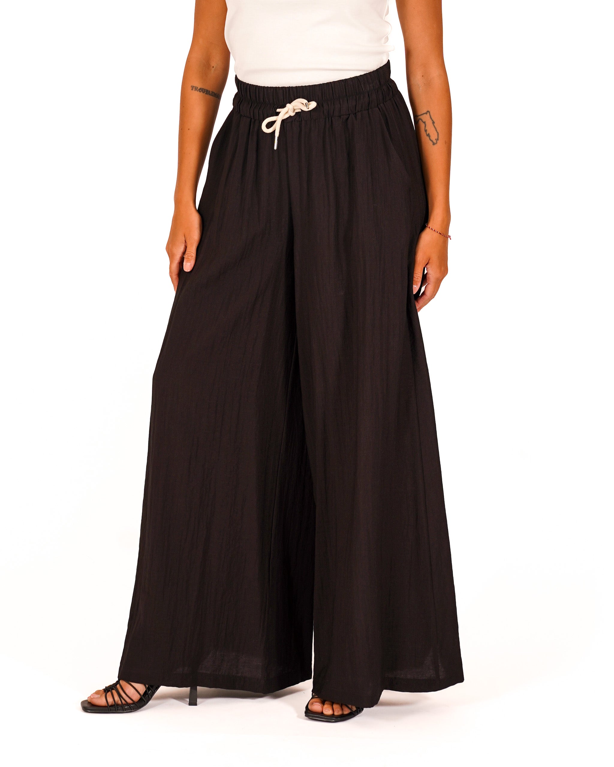 Pantaloni con coulisse e tasche - Kisha