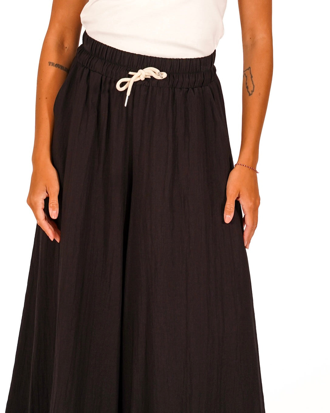 Pantaloni con coulisse e tasche - Kisha