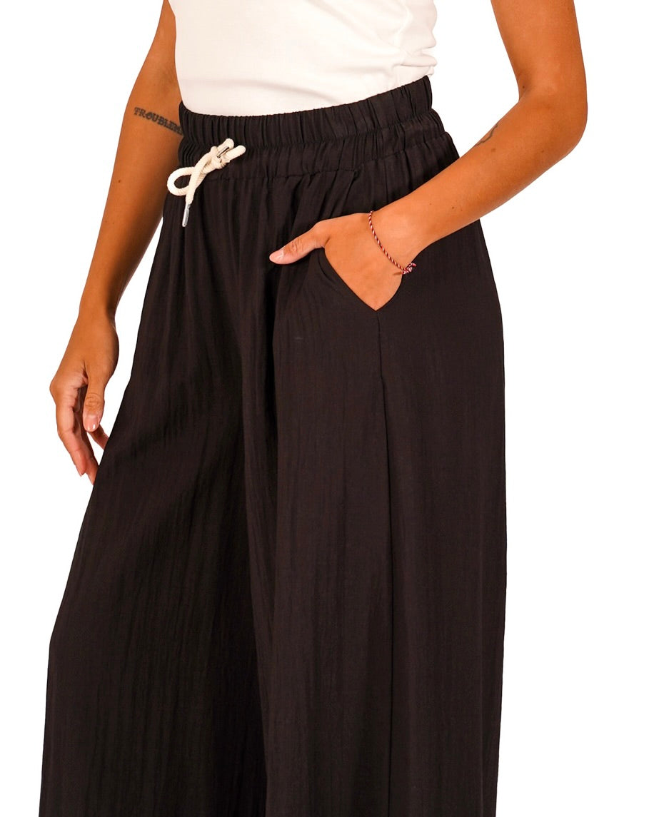 Pantaloni con coulisse e tasche - Kisha