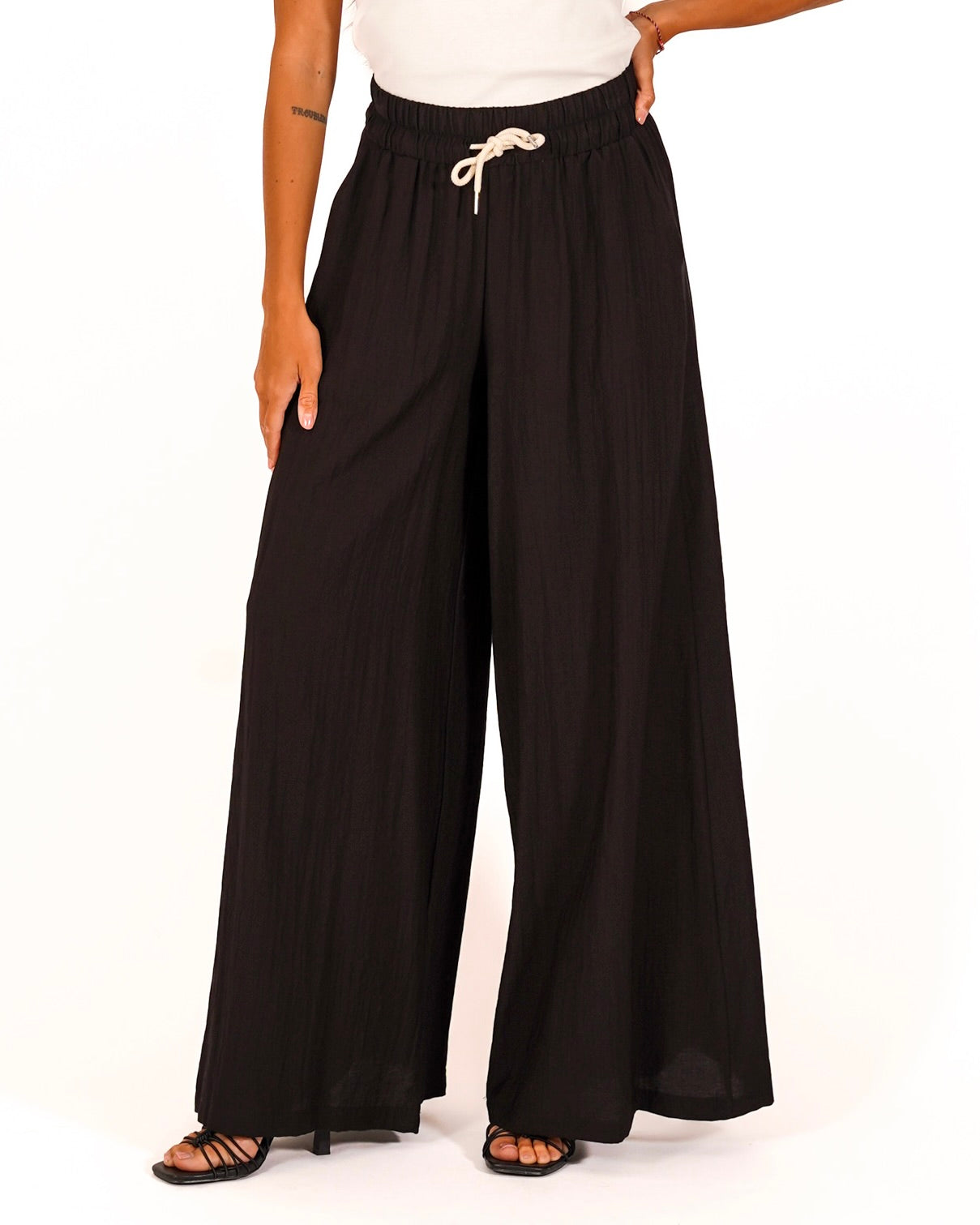 Pantaloni con coulisse e tasche - Kisha