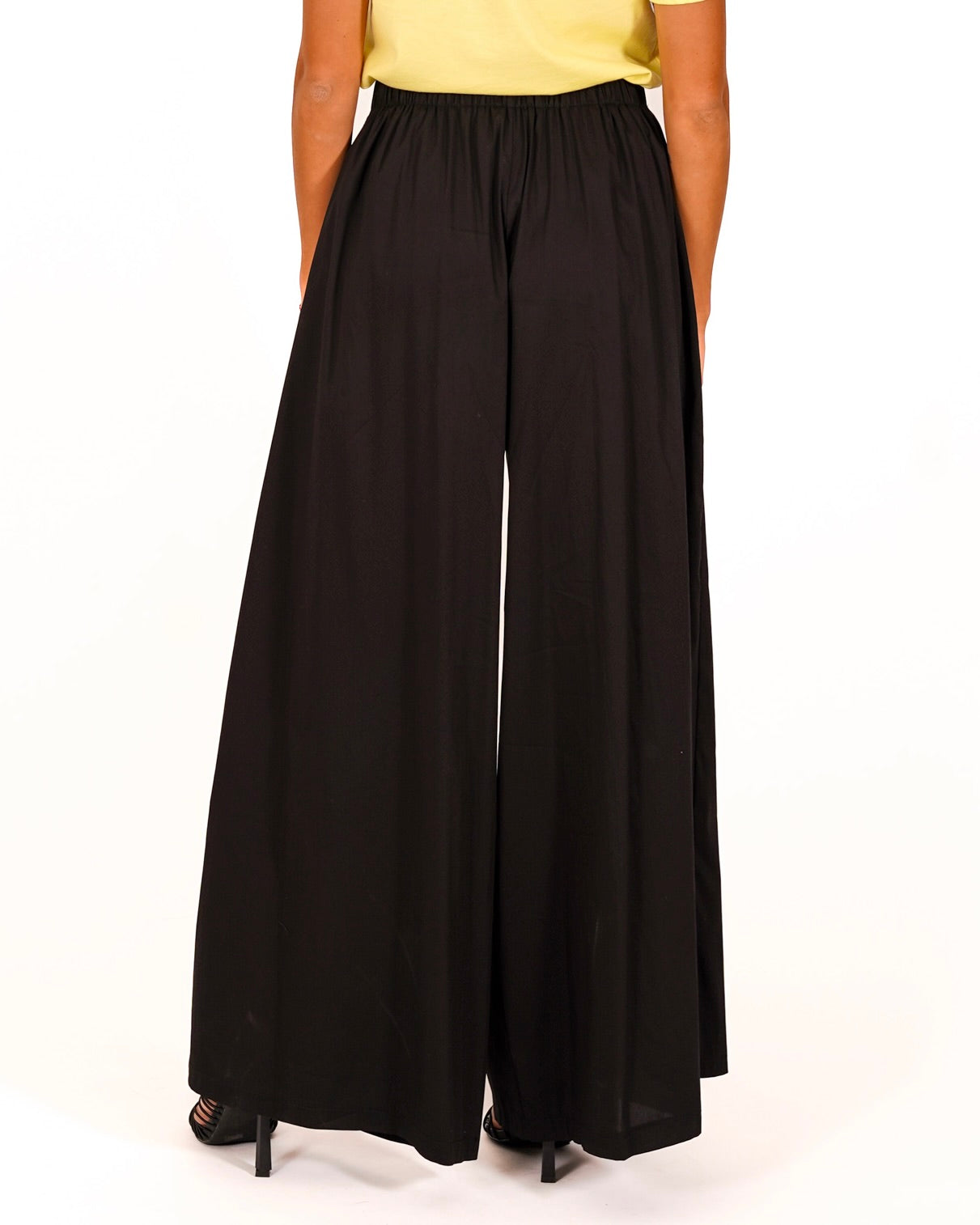 Pantaloni con baschina e tasche in cotone - Yvette