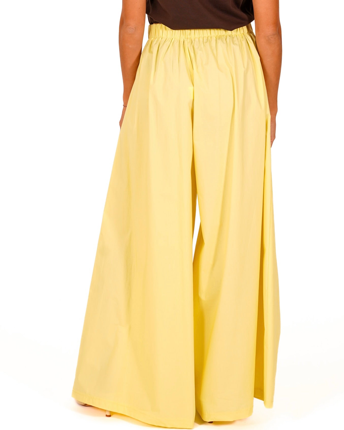 Pantaloni con baschina e tasche in cotone - Yvette