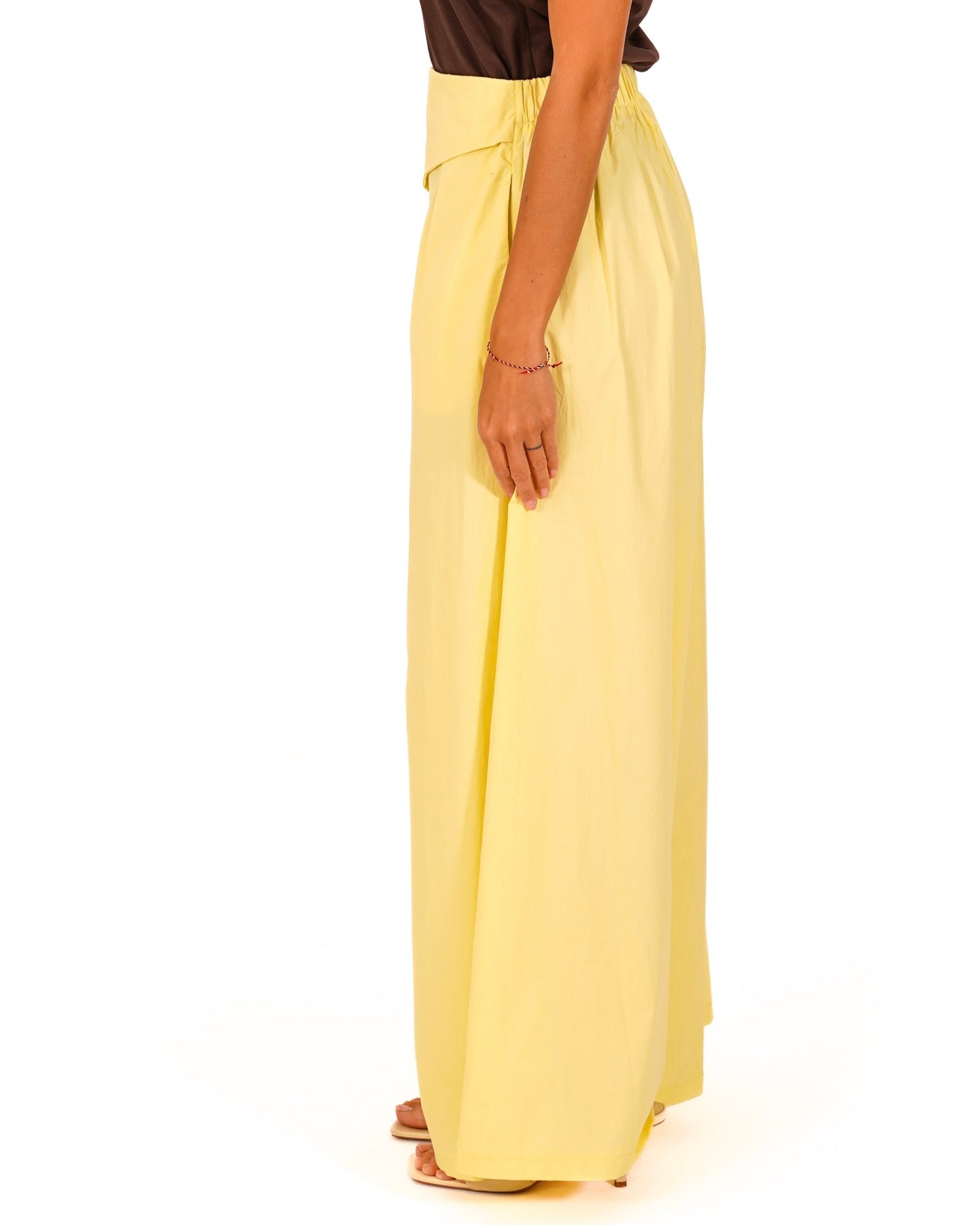 Pantaloni con baschina e tasche in cotone - Yvette