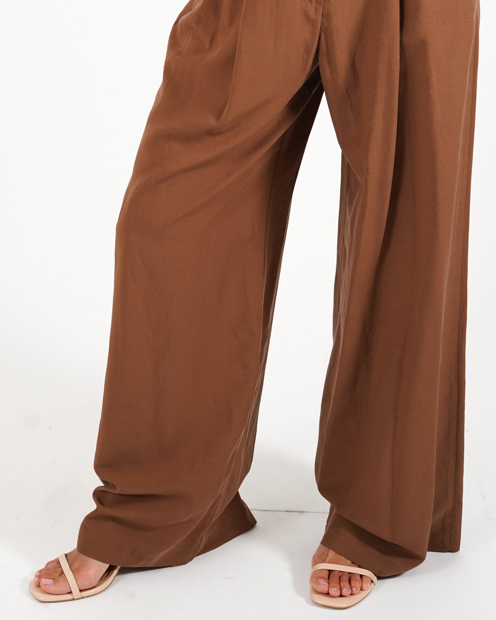 Coordinato misto lino gilet e pantaloni - Danila