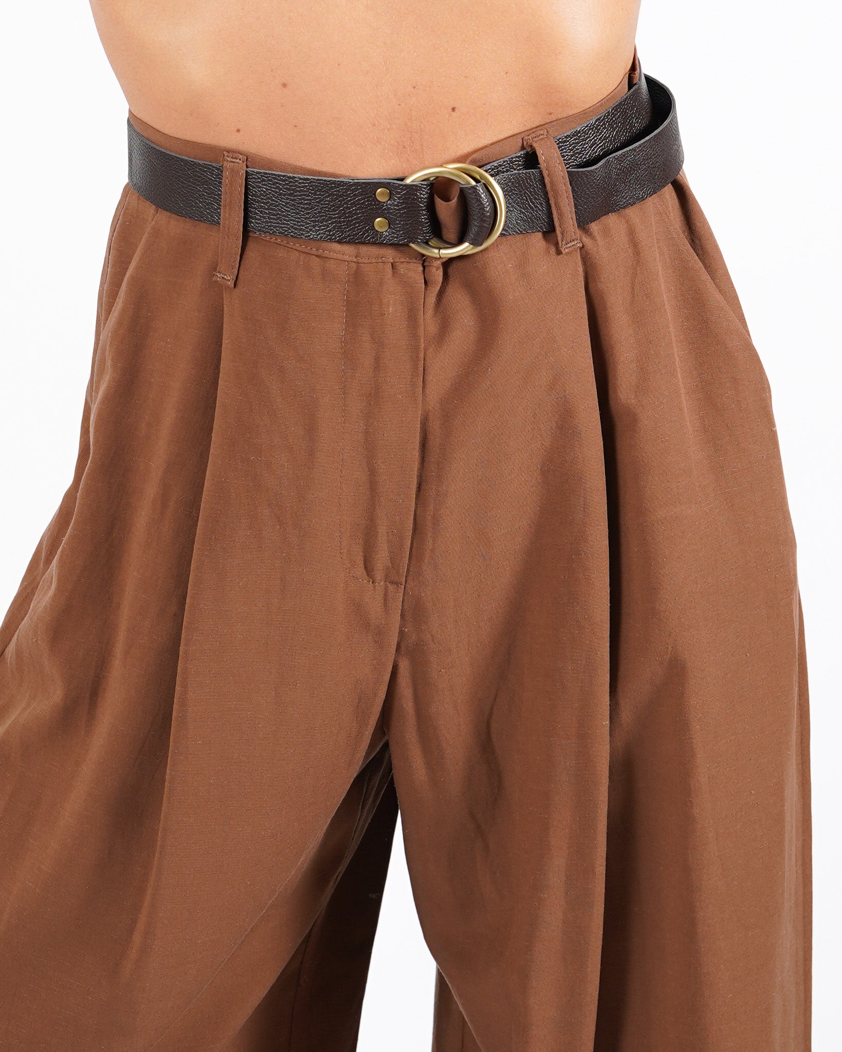Coordinato misto lino gilet e pantaloni - Danila