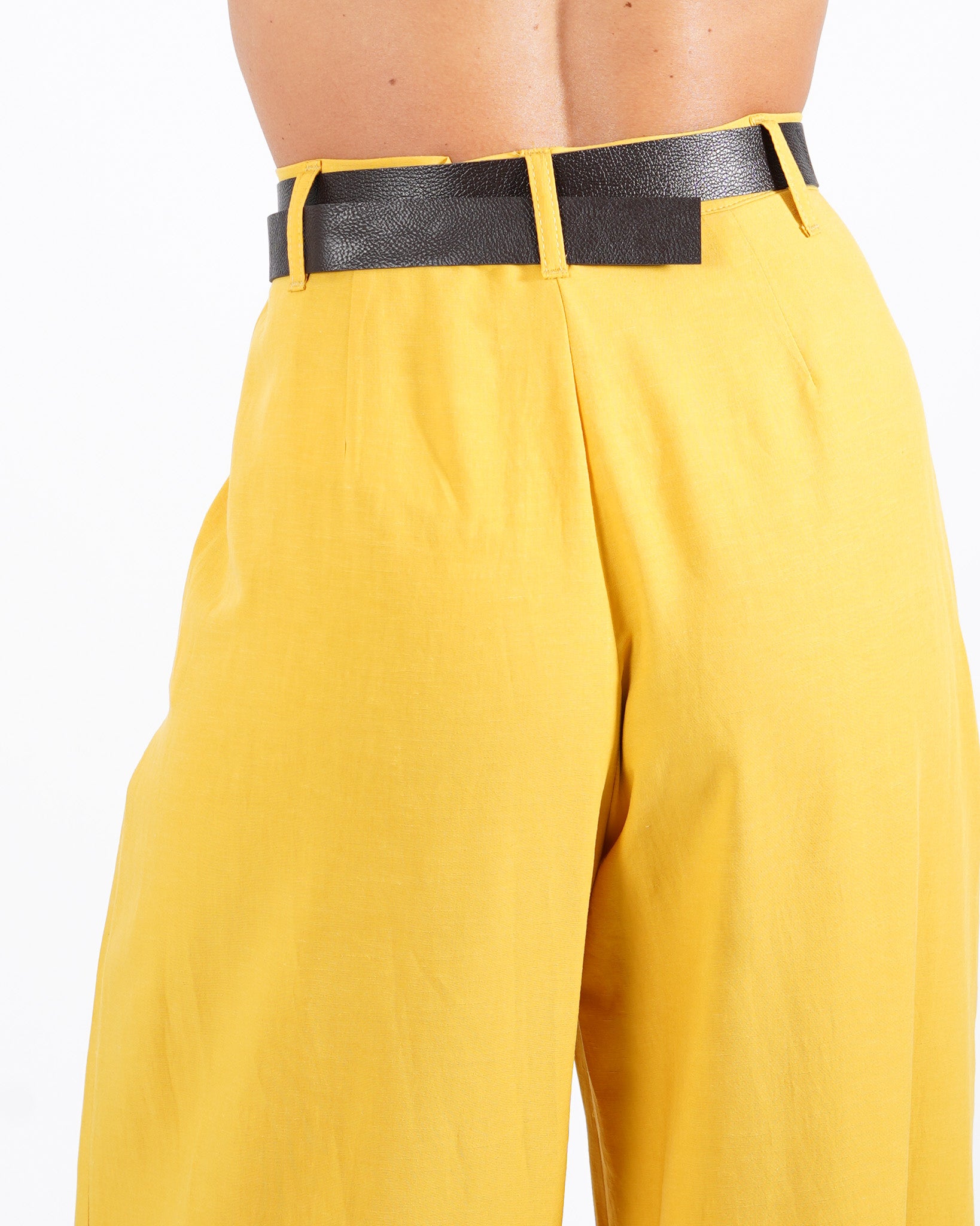Coordinato misto lino gilet e pantaloni - Danila