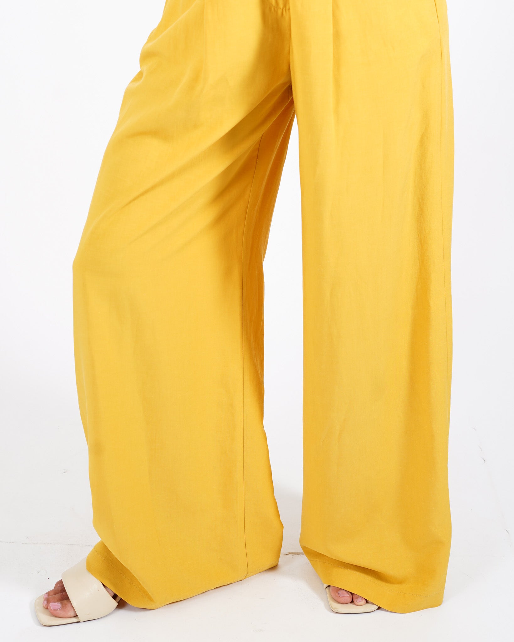 Coordinato misto lino gilet e pantaloni - Danila
