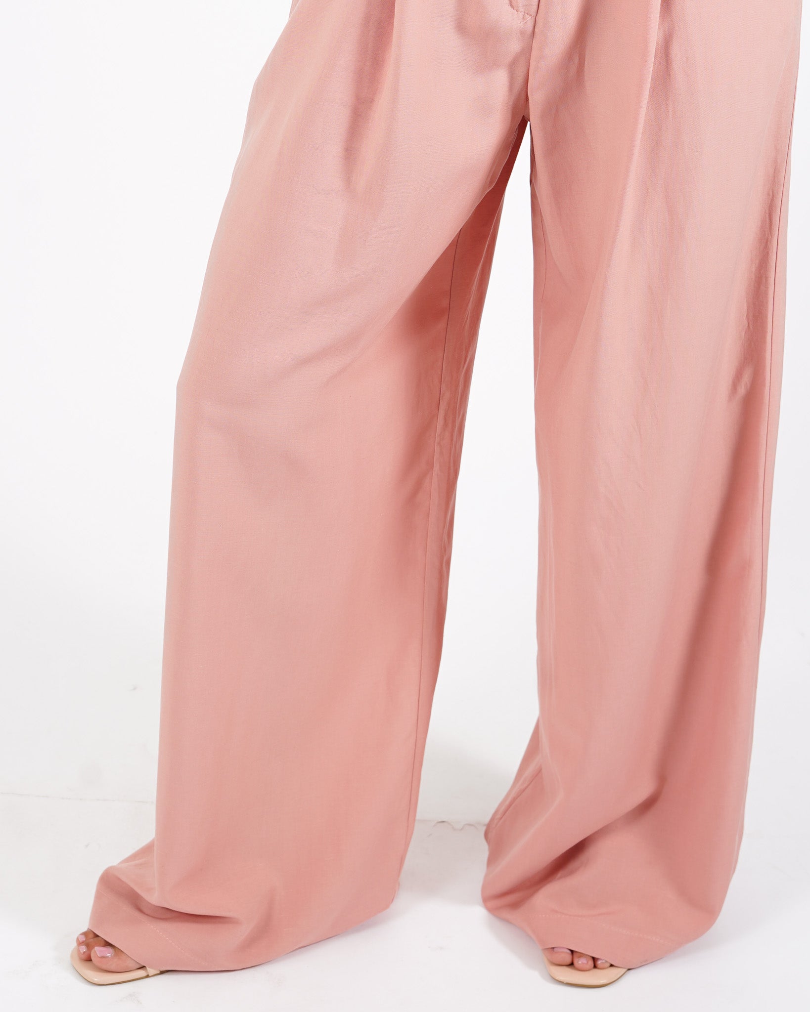Coordinato misto lino gilet e pantaloni - Danila