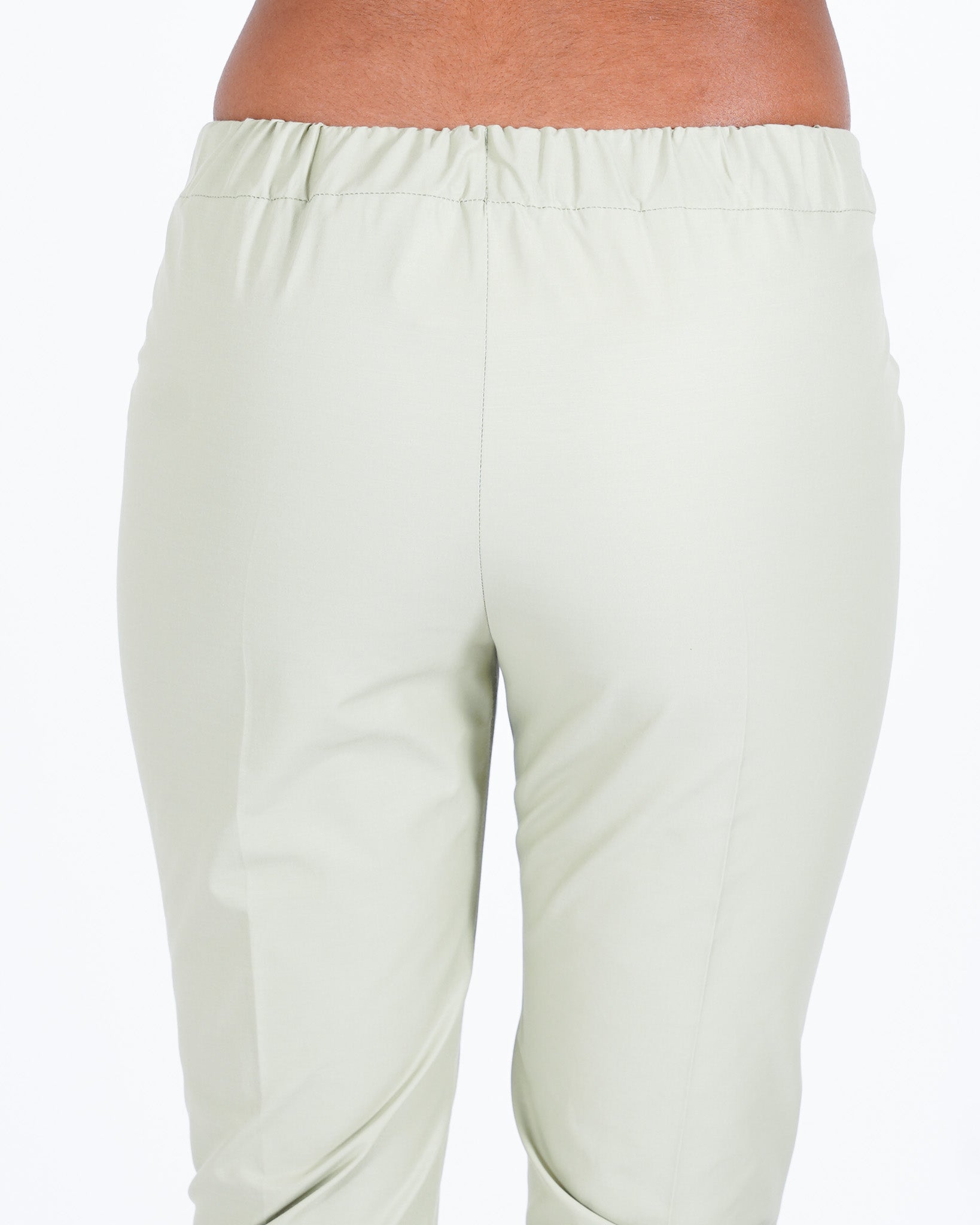 Pantaloni slim fit in tessuto di cotone con tasche ed elastico sul retro - Judas