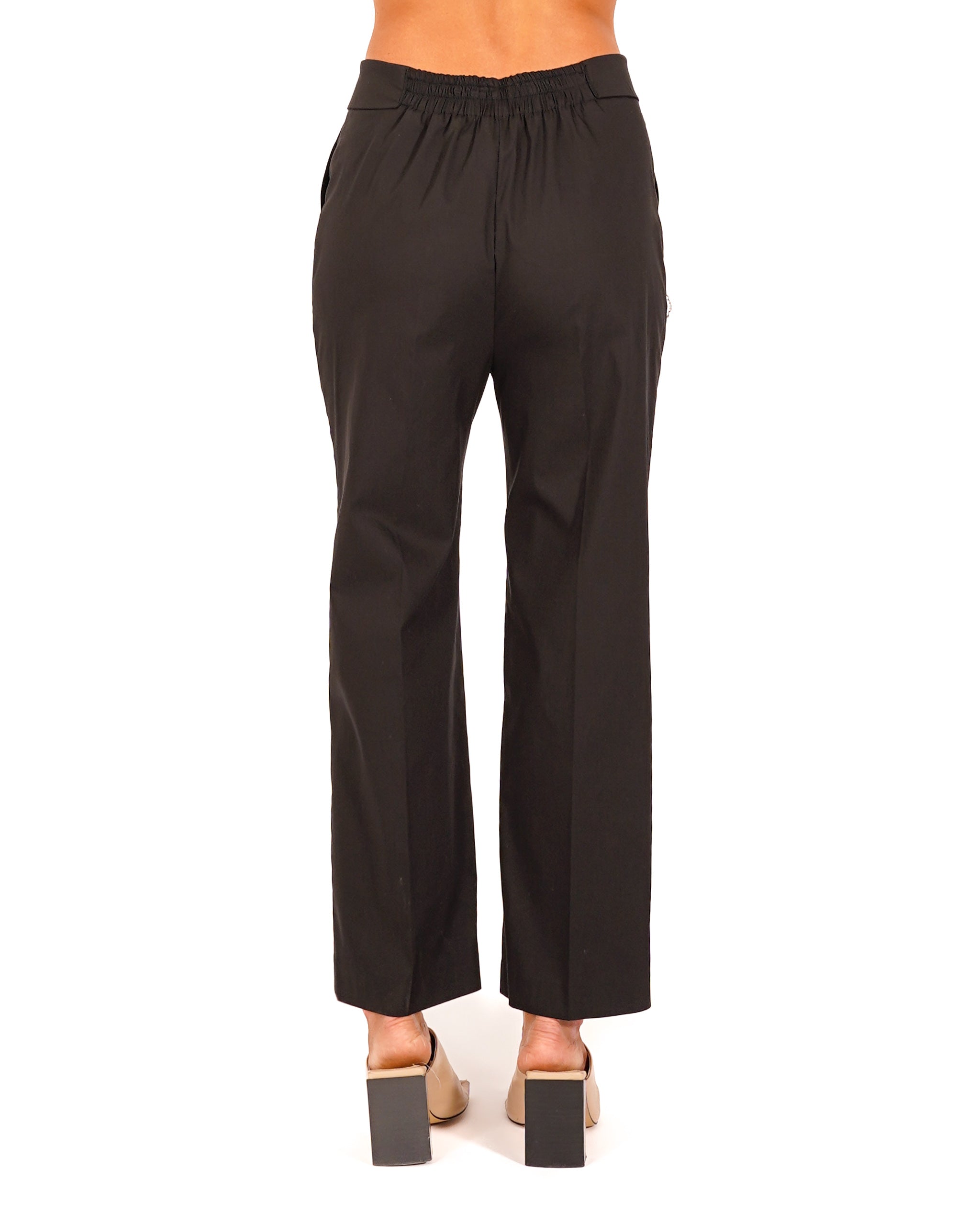 Pantaloni cropped con risvolto in vita - Kendra