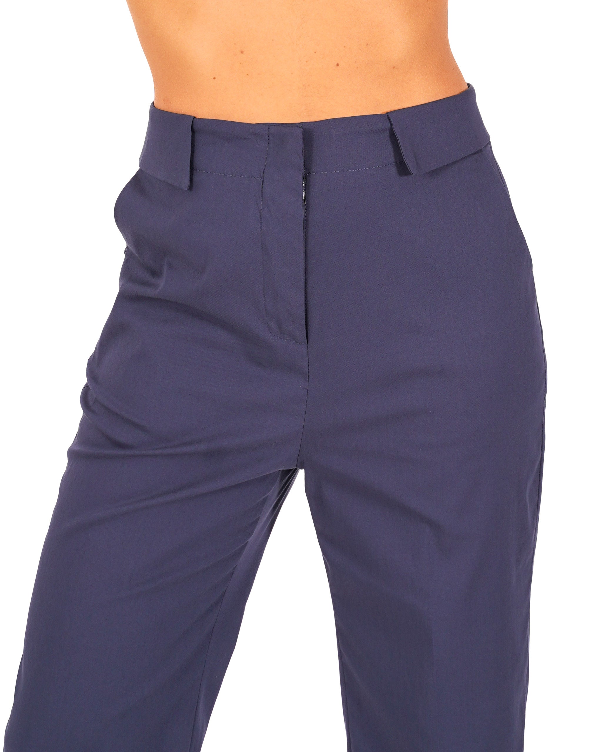 Pantaloni cropped con risvolto in vita - Kendra
