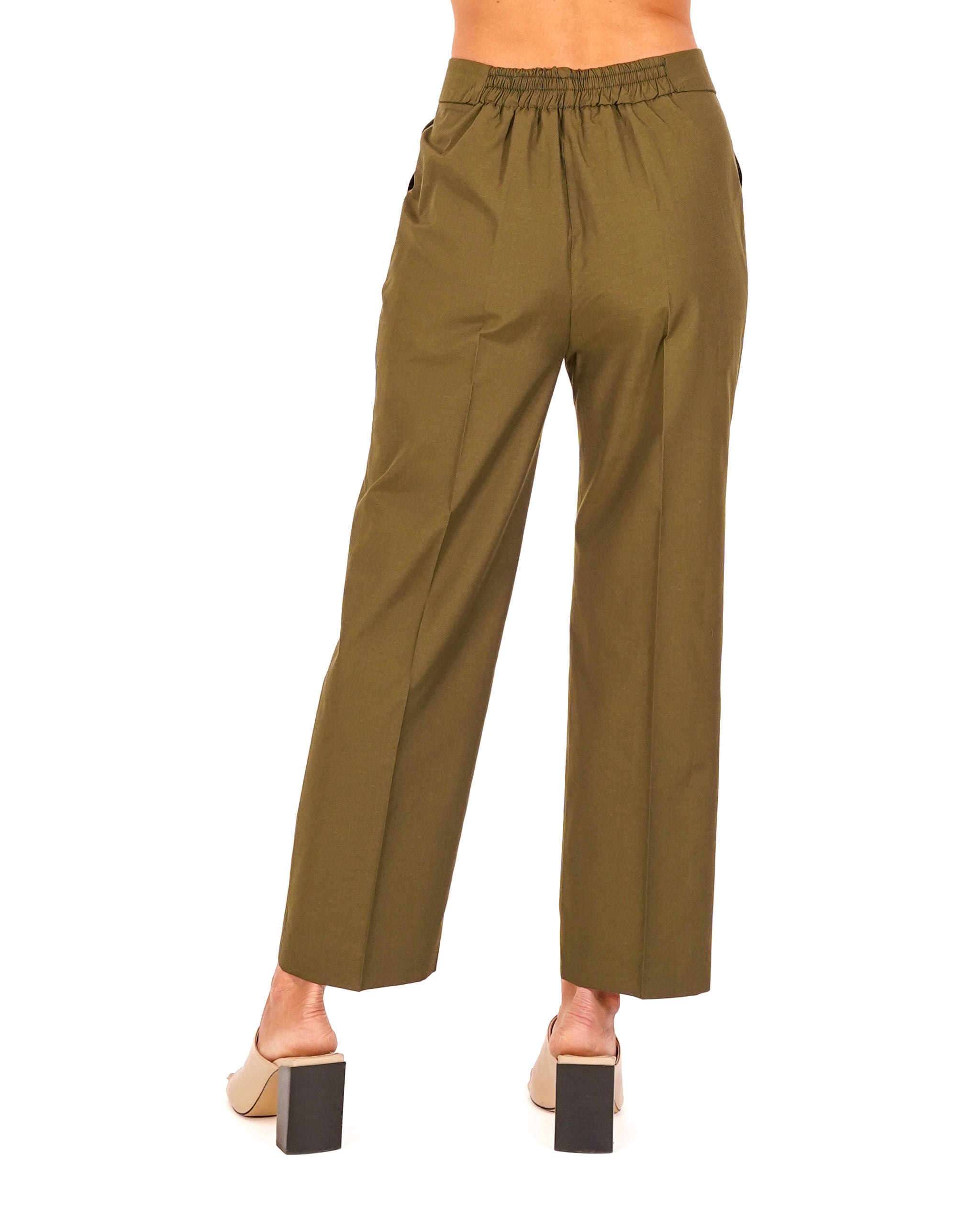 Pantaloni cropped con risvolto in vita - Kendra