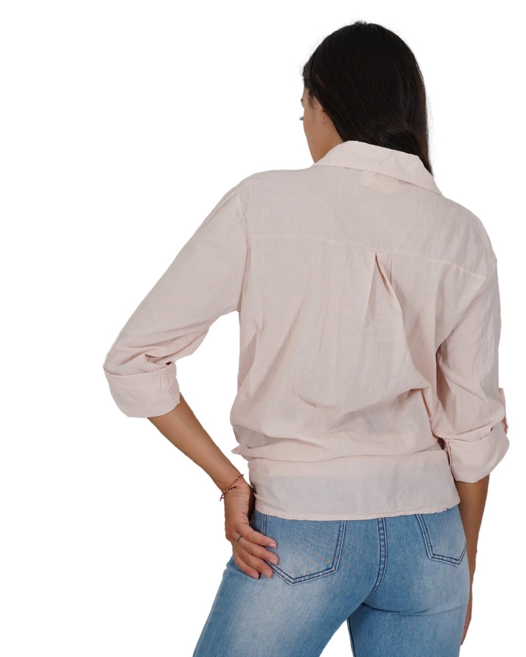 Camicia con nodo e risvolto su manica - Nuciari