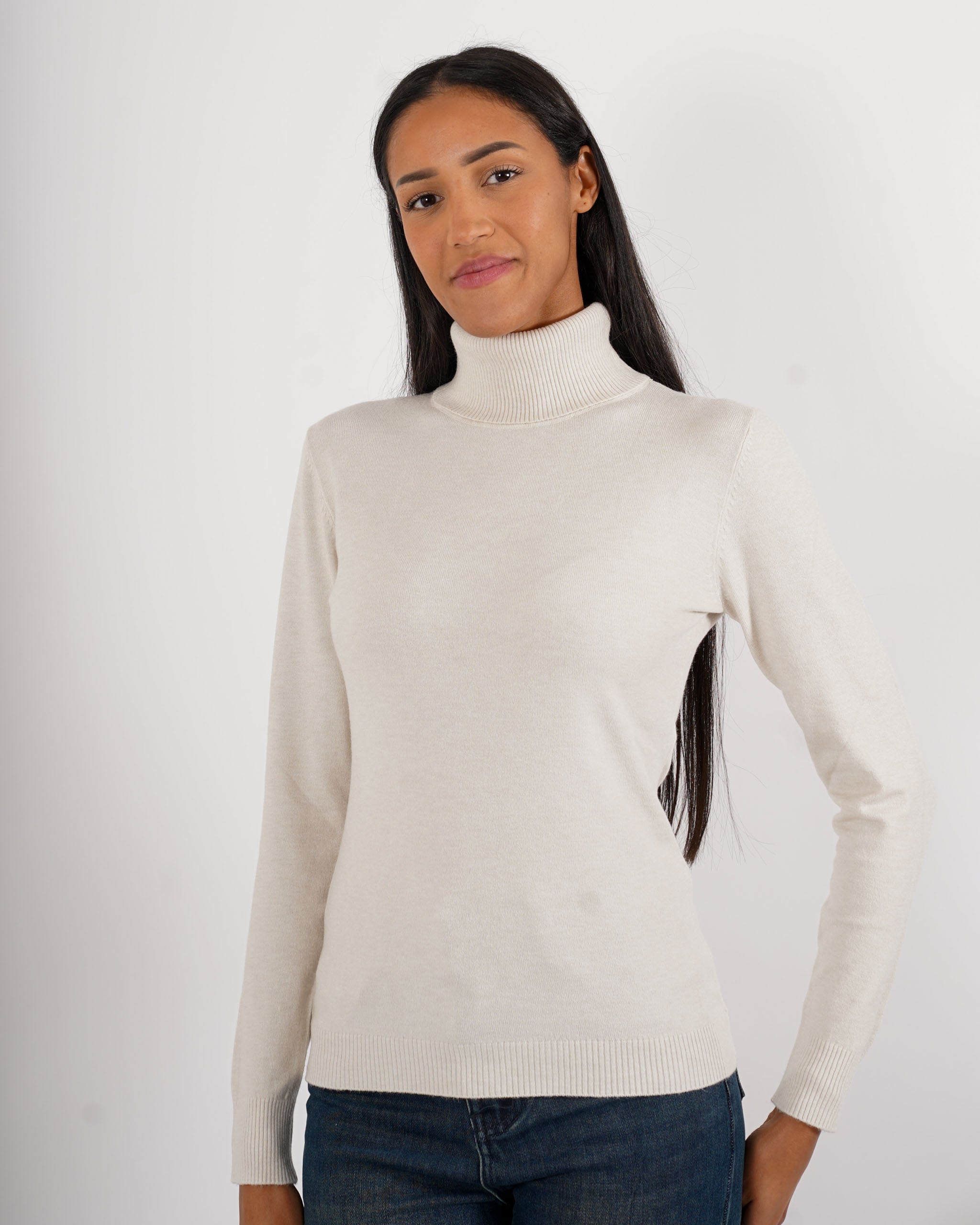 Maglia collo alto in mano viscosa - Tabaccaio