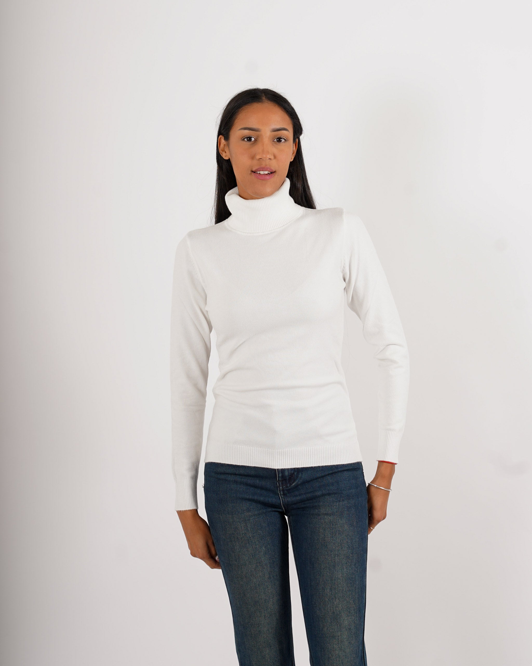 Maglia collo alto in mano viscosa - Tabaccaio