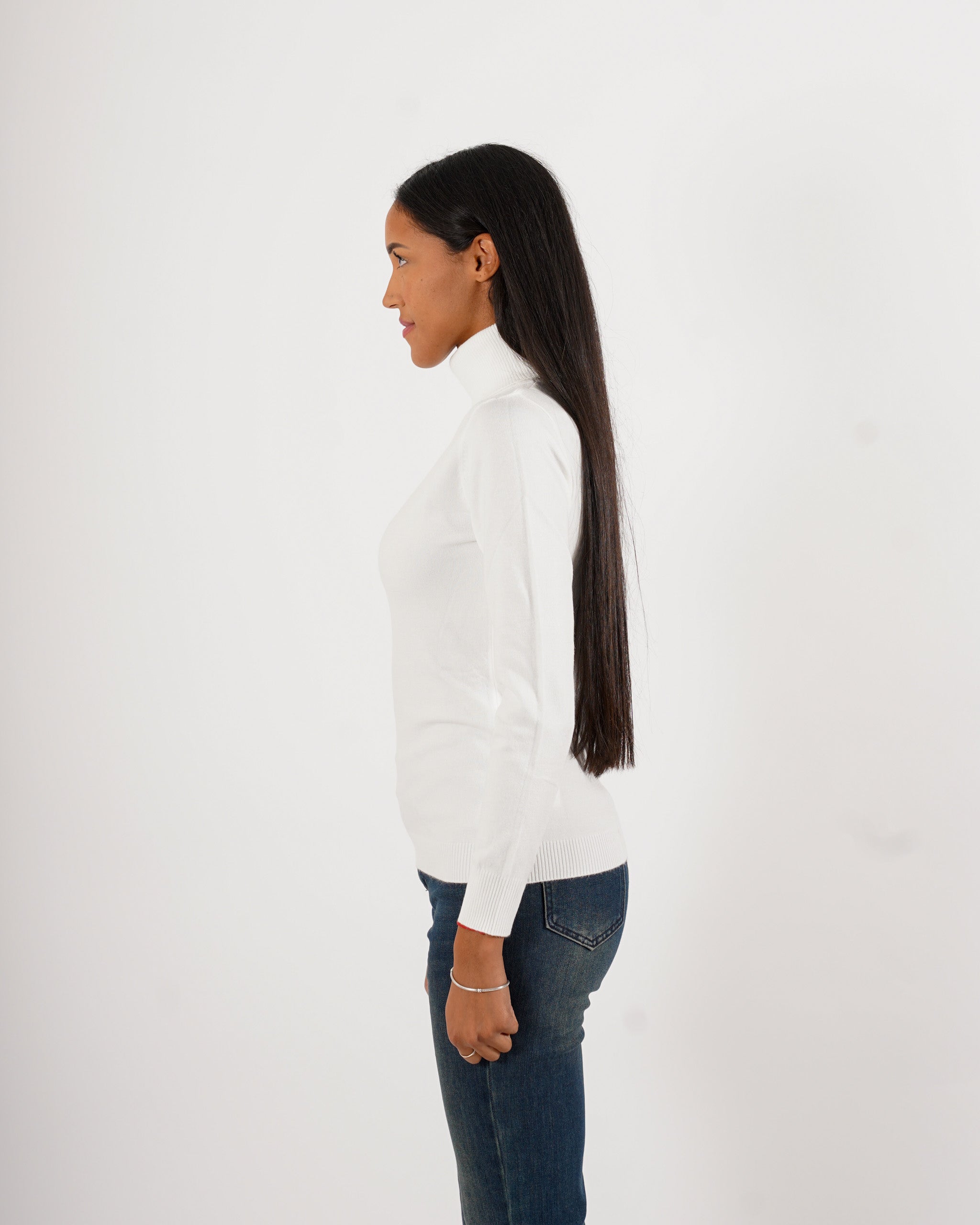 Maglia collo alto in mano viscosa - Tabaccaio