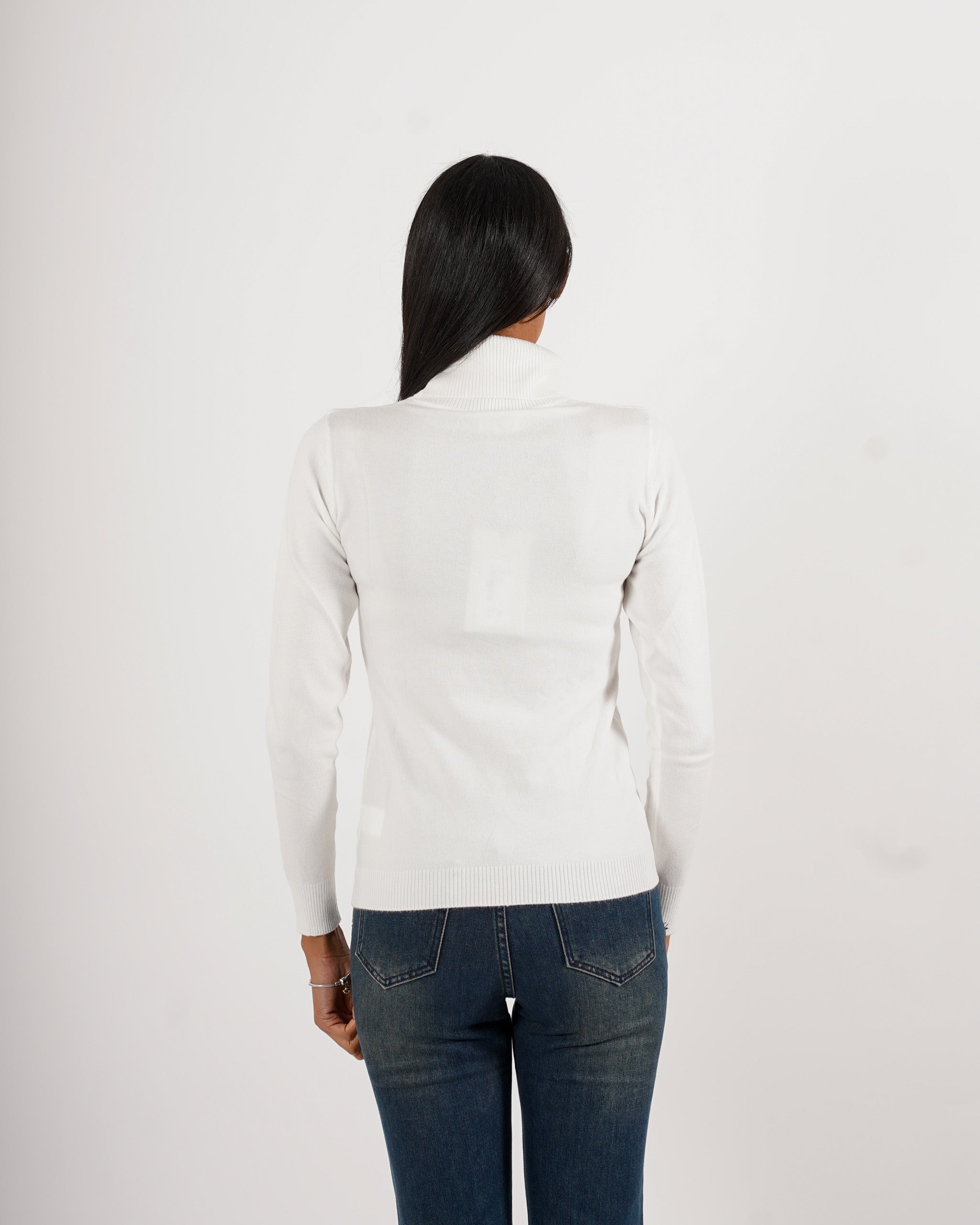 Maglia collo alto in mano viscosa - Tabaccaio