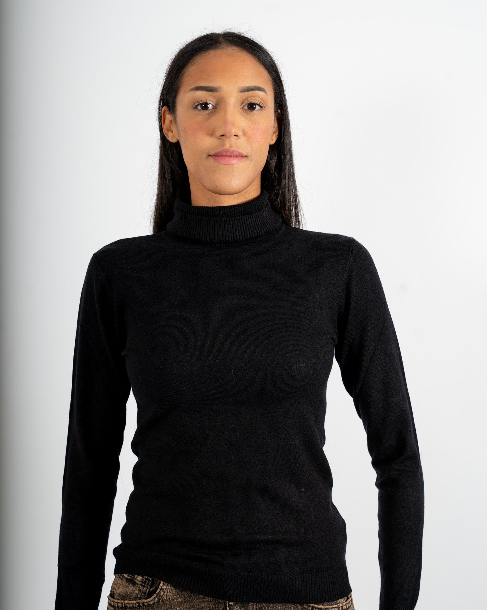 Maglia collo alto in mano viscosa - Tabaccaio