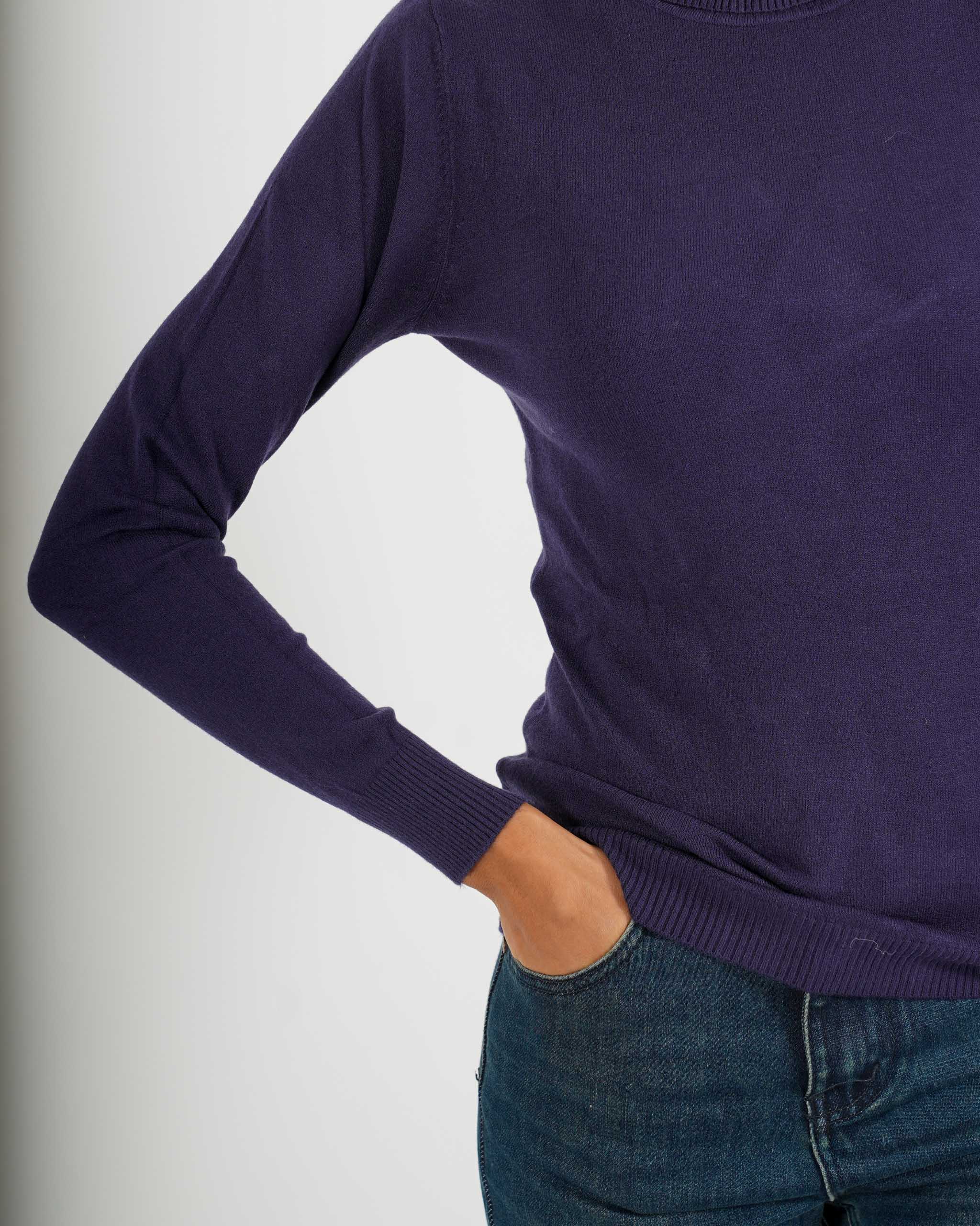 Maglia collo alto in mano viscosa - Tabaccaio