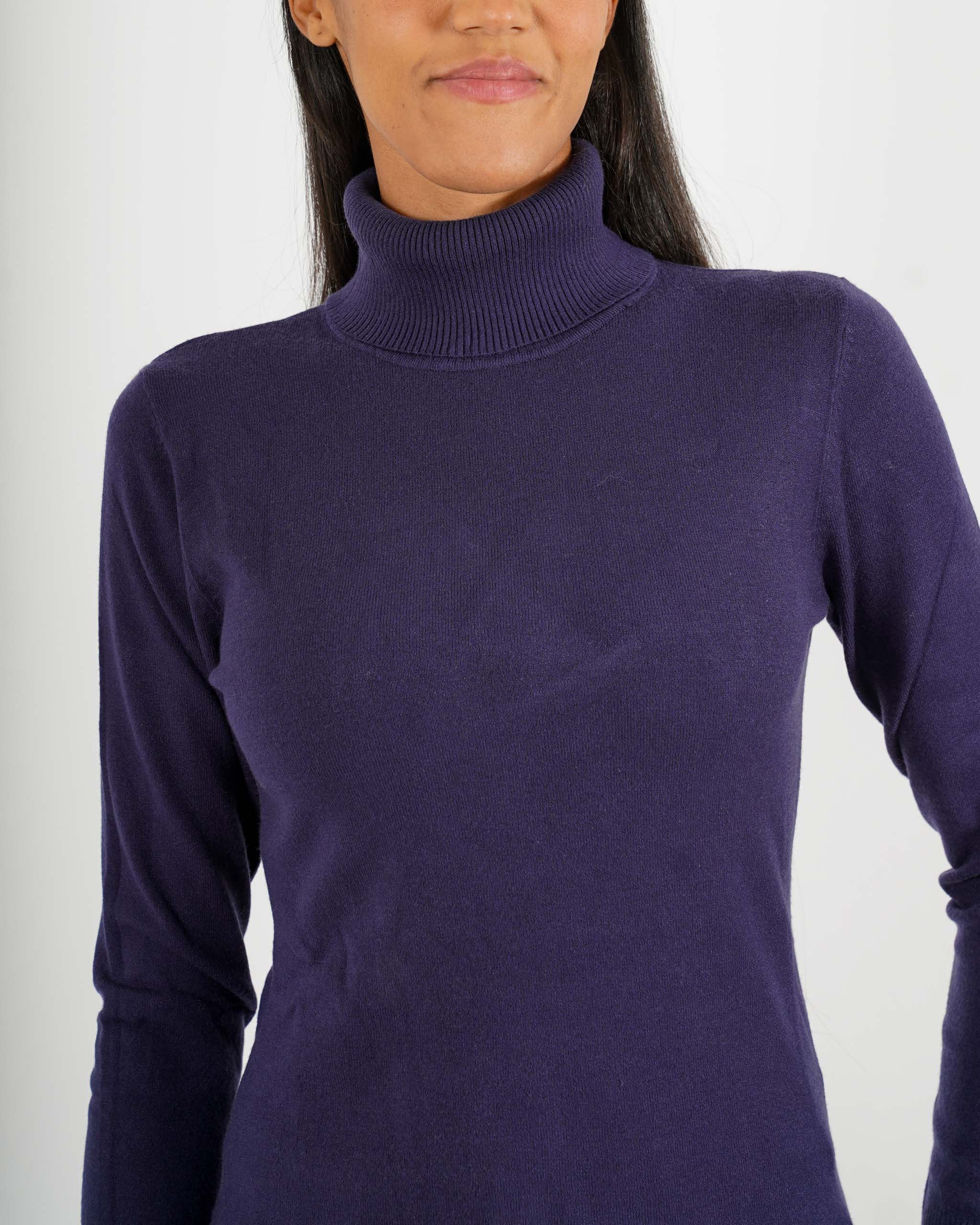 Maglia collo alto in mano viscosa - Tabaccaio