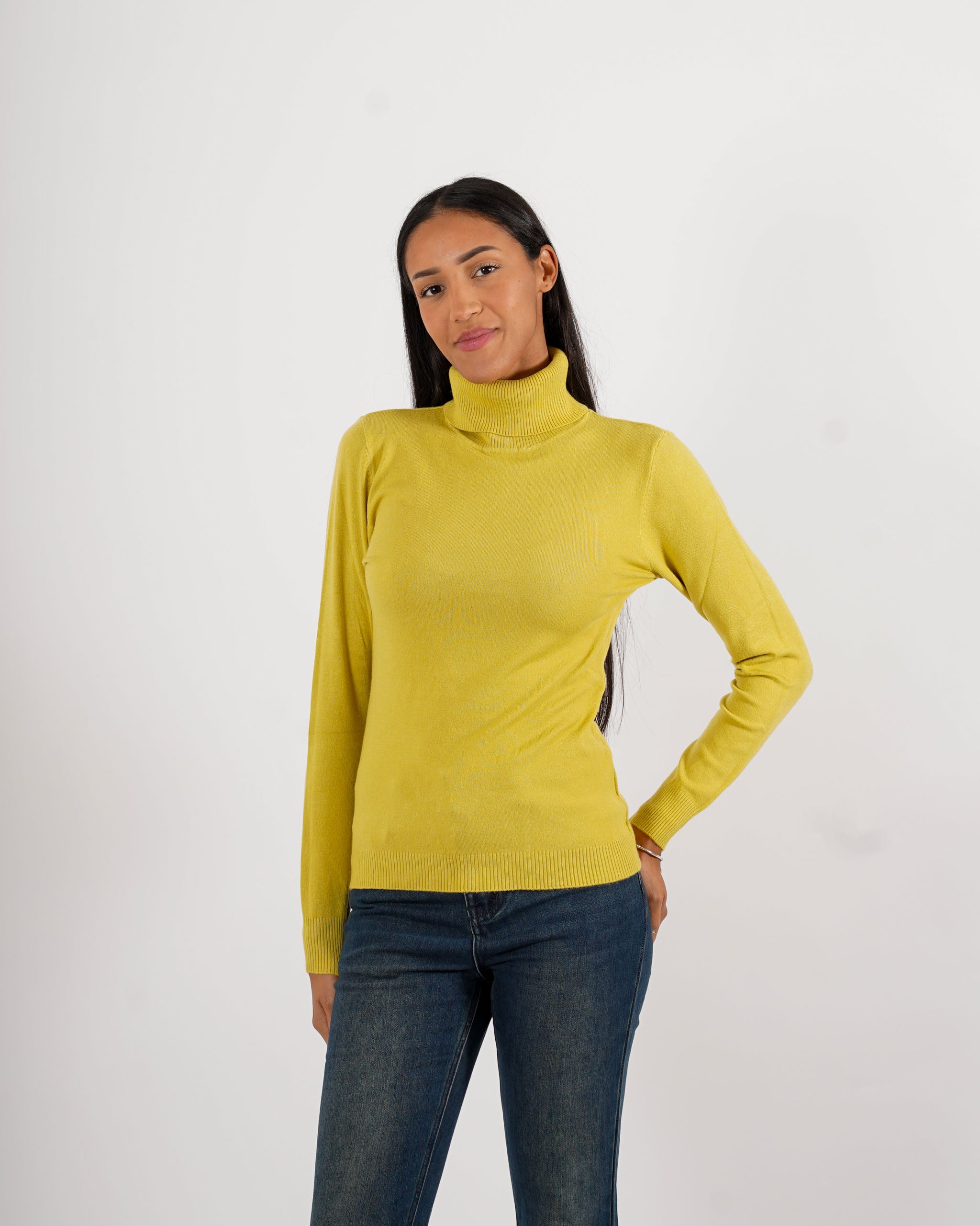 Maglia collo alto in mano viscosa - Tabaccaio