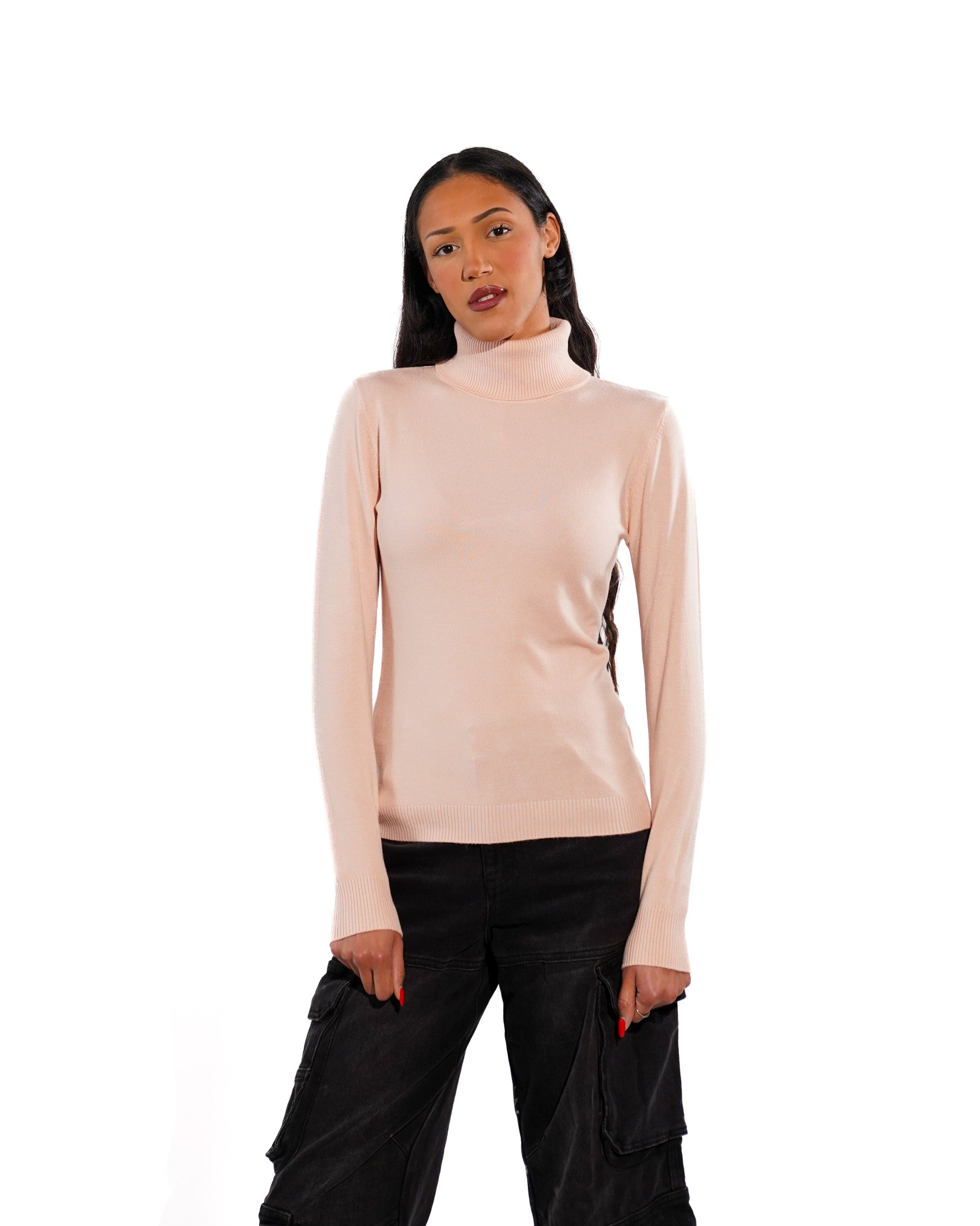 Maglia collo alto in mano viscosa - Tabaccaio