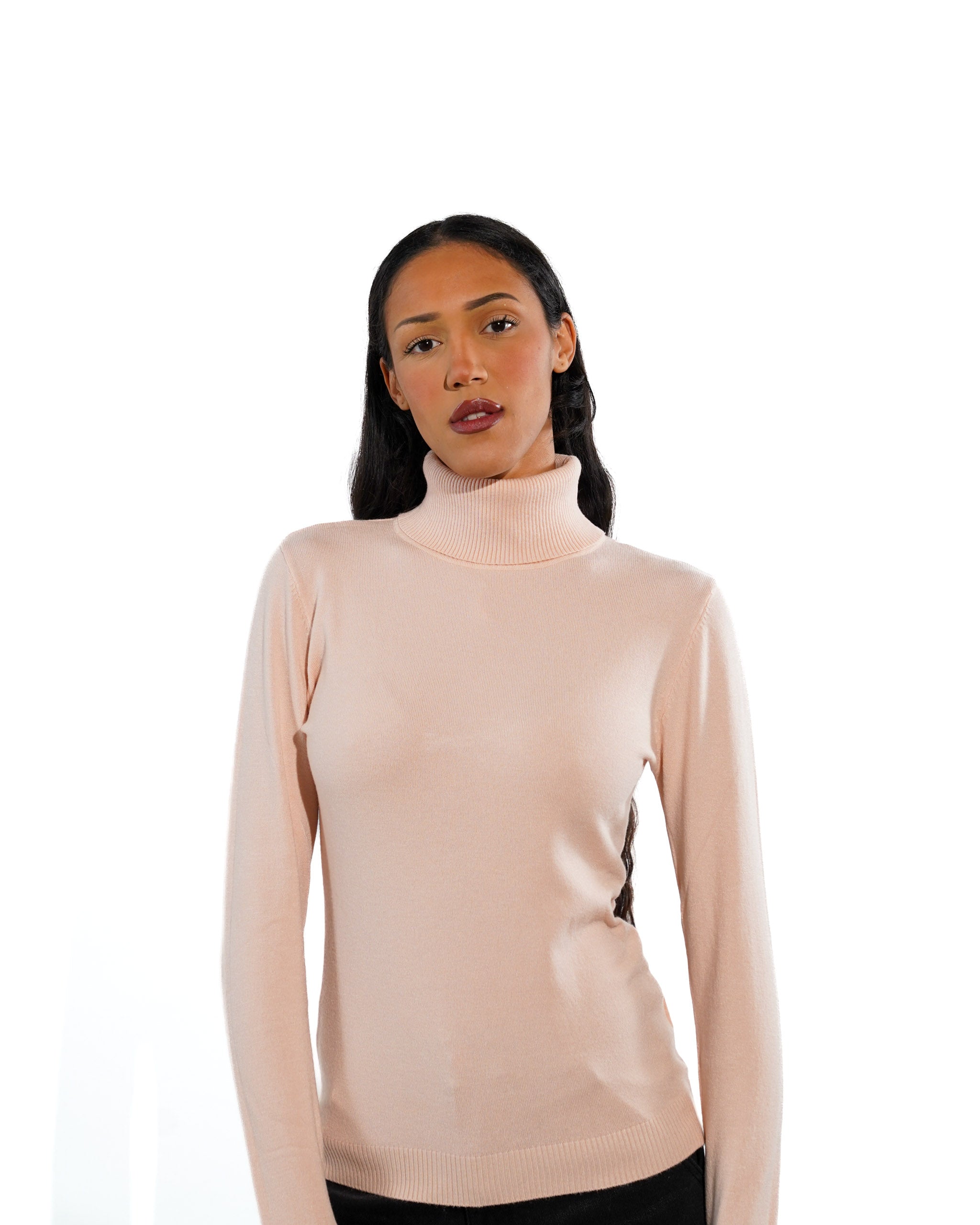 Maglia collo alto in mano viscosa - Tabaccaio