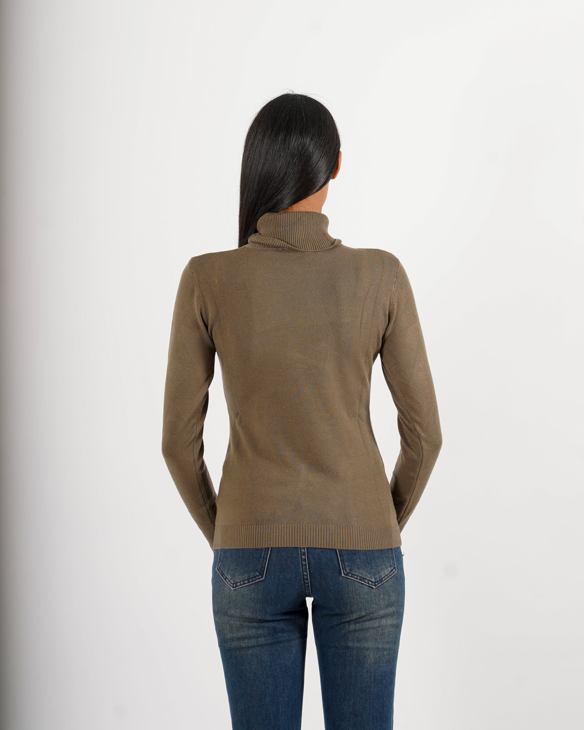 Maglia collo alto in mano viscosa - Tabaccaio