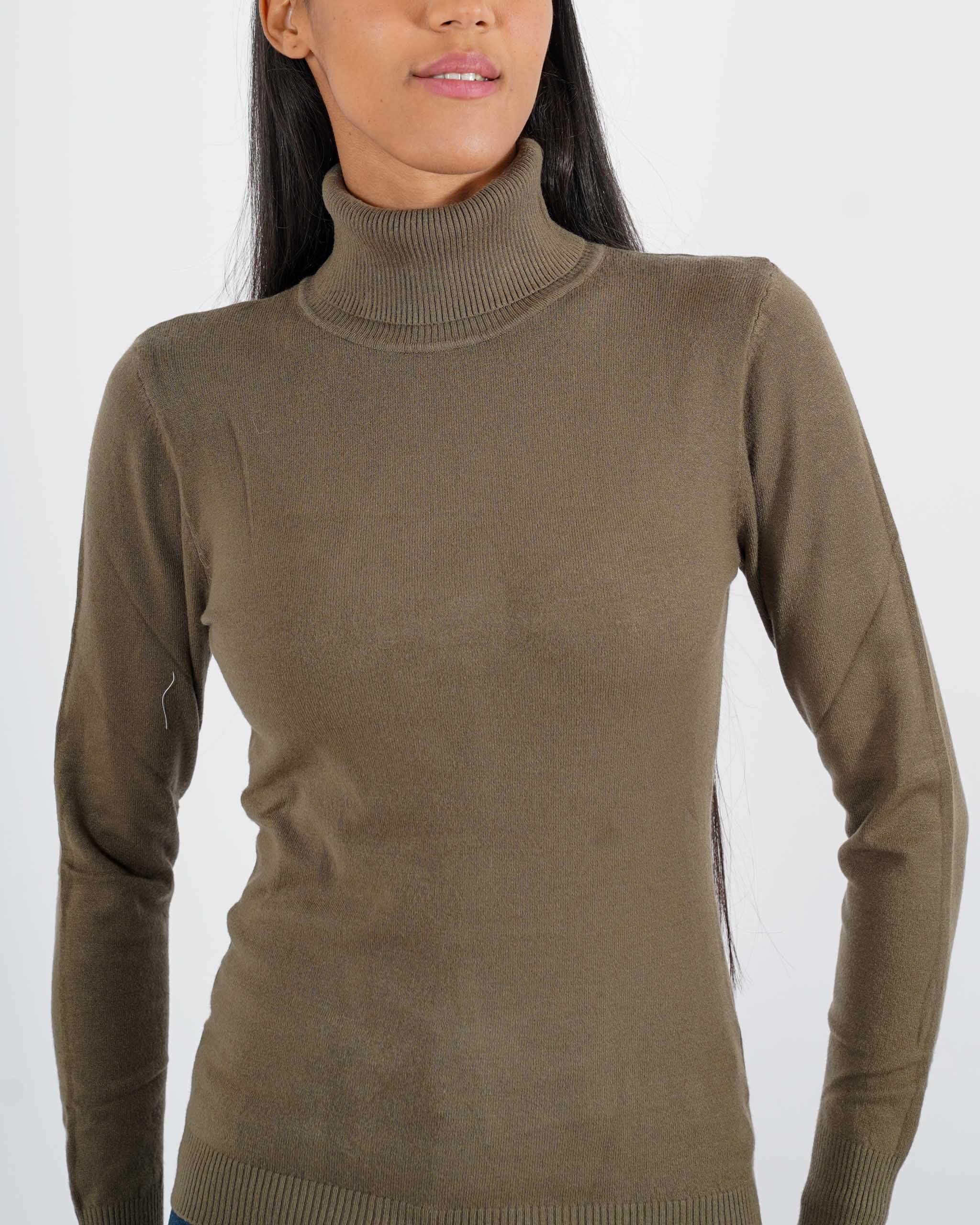 Maglia collo alto in mano viscosa - Tabaccaio