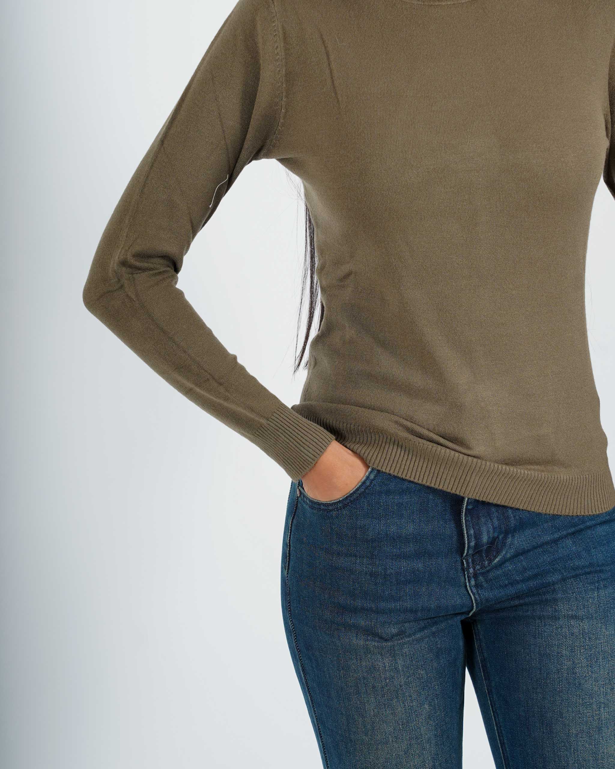 Maglia collo alto in mano viscosa - Tabaccaio